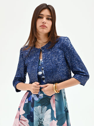 Bright Blue Sequin Jacket