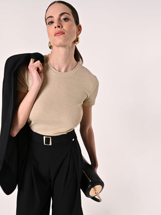 T-Shirt Lurex Oro