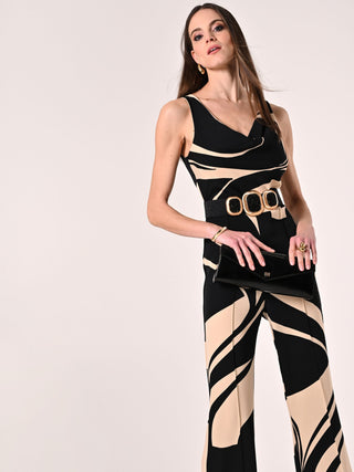 Optical Print Jumpsuit