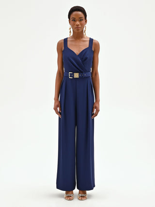 Navy Palazzo Jumpsuit