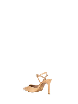 Camel Patent Leather Pumps