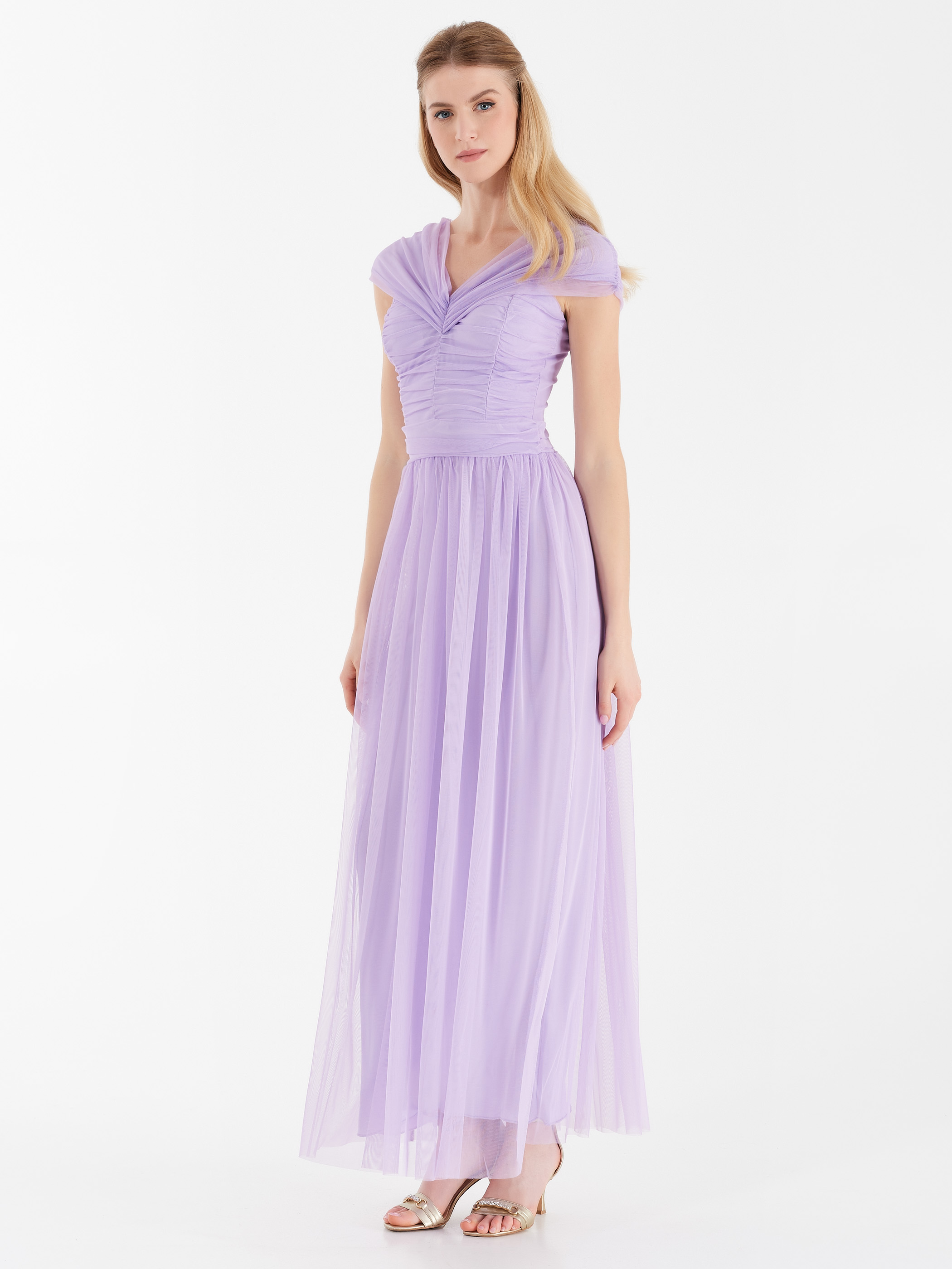 Vestito lilla clearance