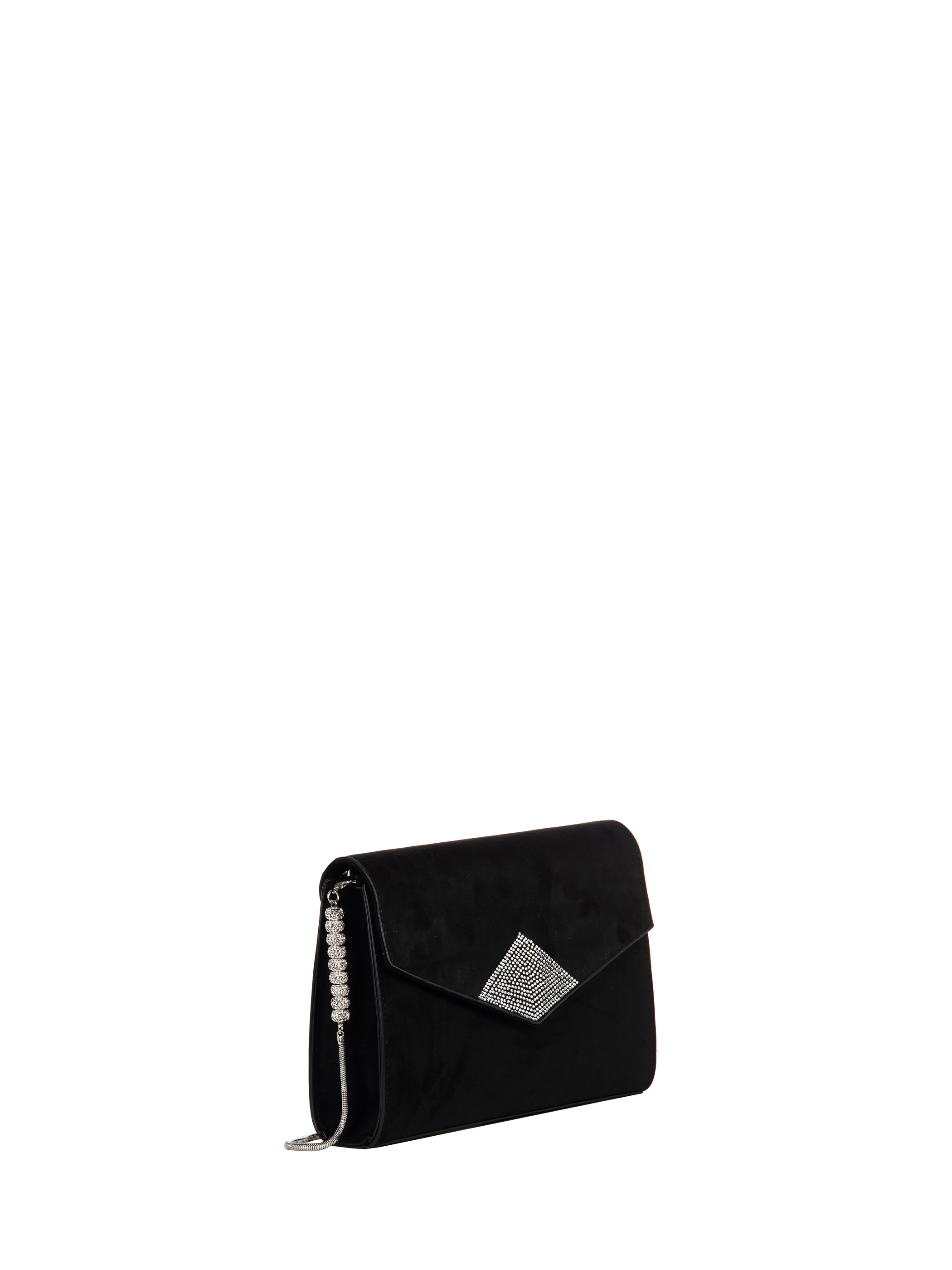 Borsa pochette in strass