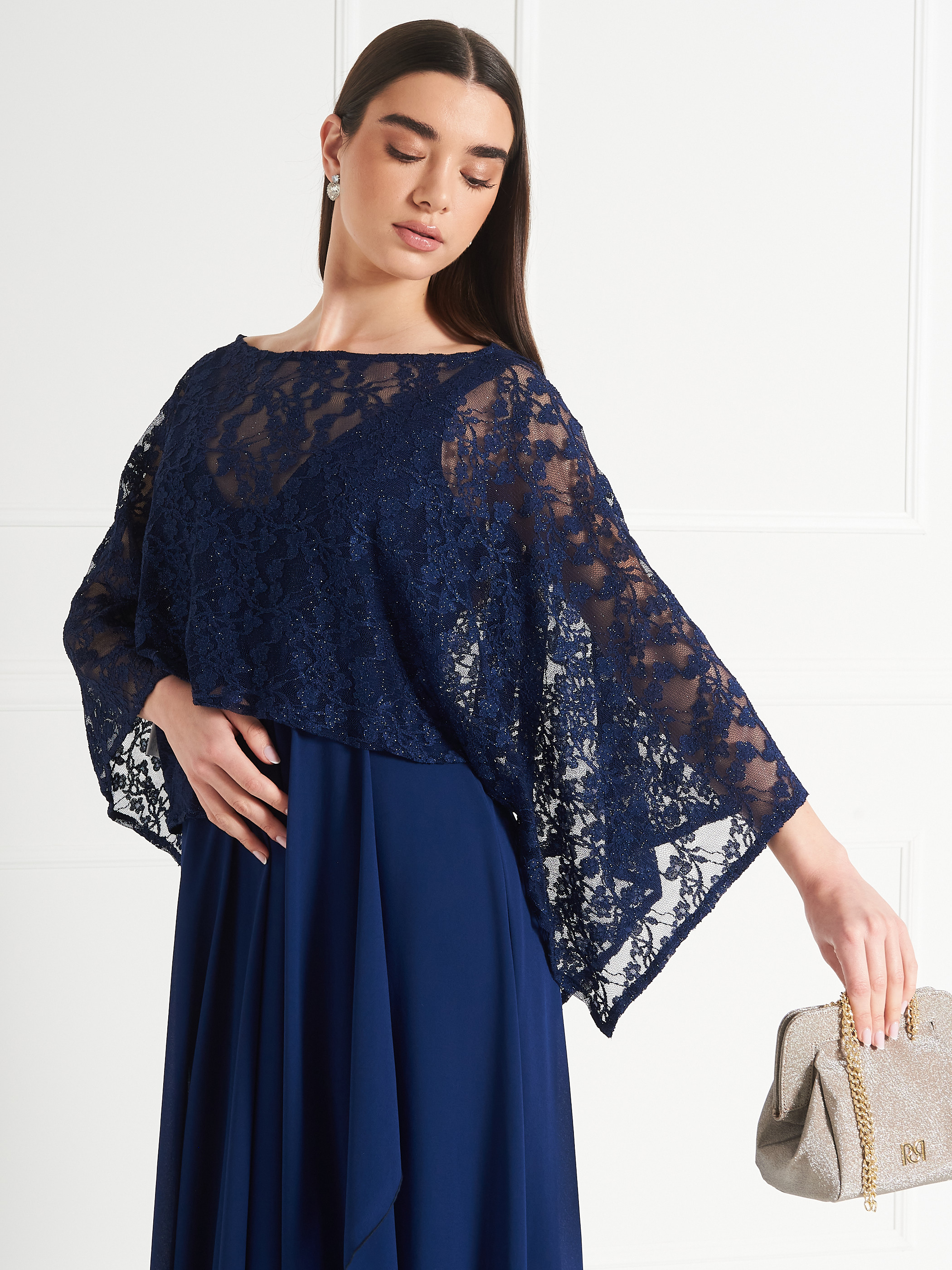 Rinascimento Atelier Cape Shrug in Glitter Lace Rinascimento