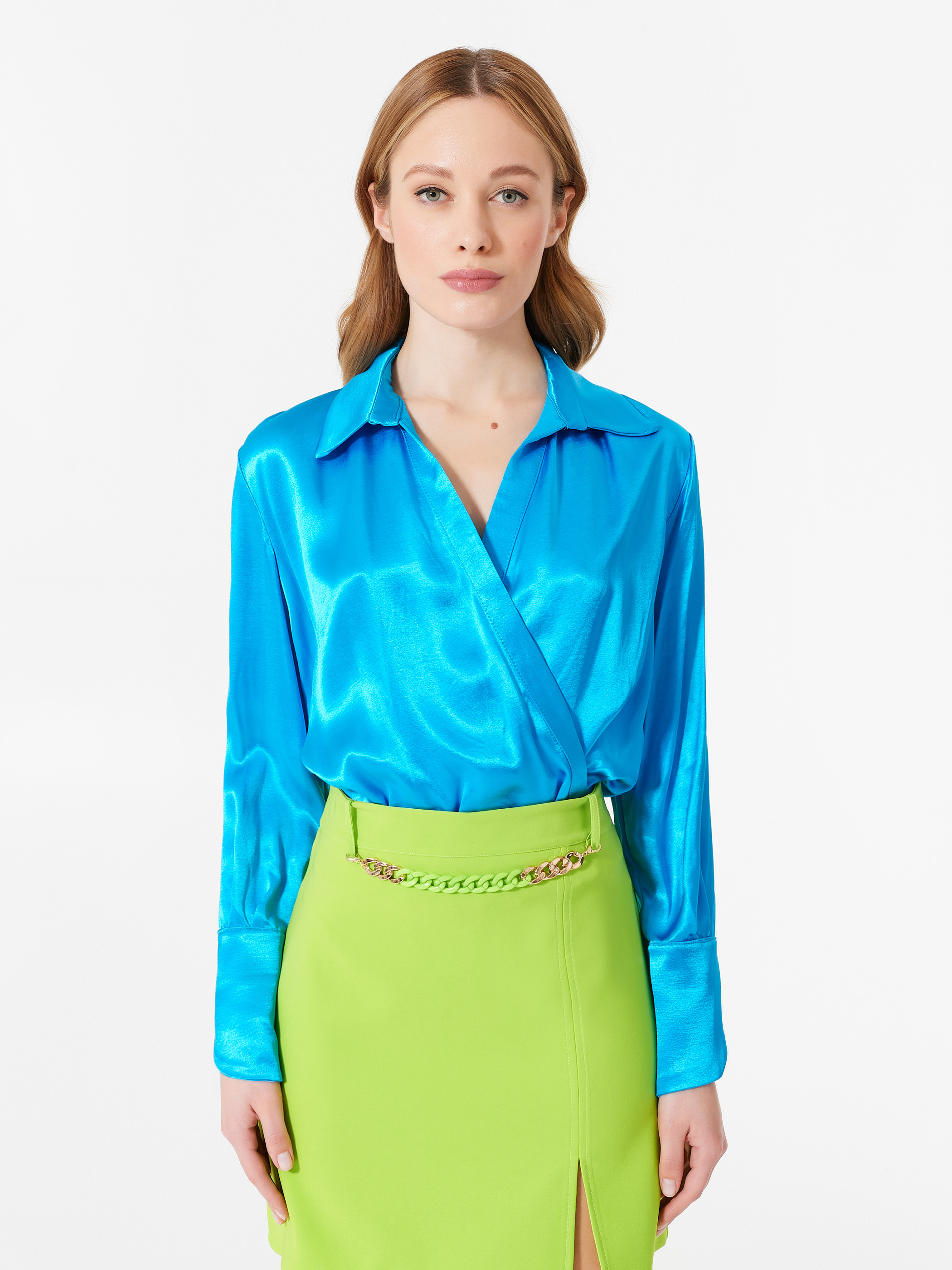 Electric blue top womens clearance