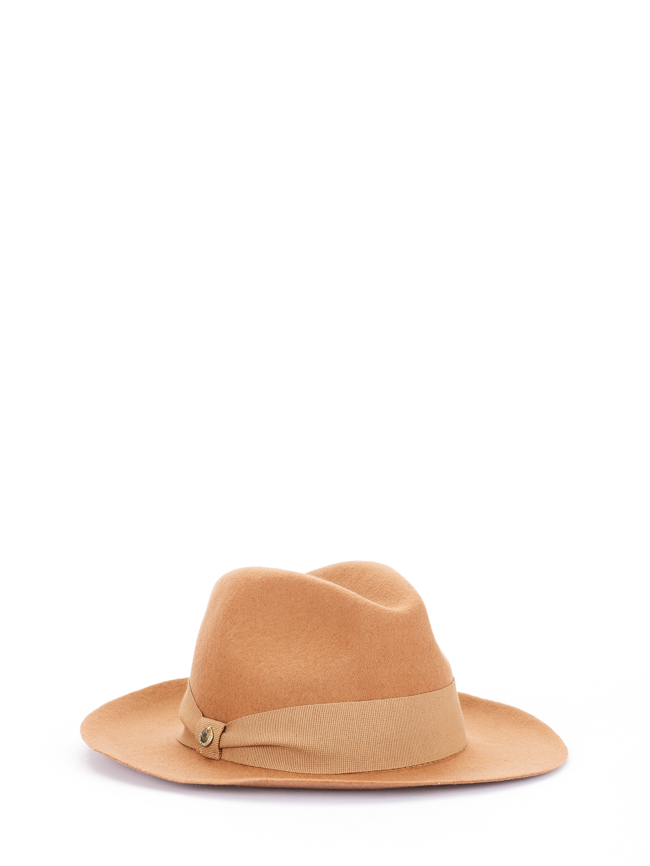 Wide Brim Hat Camel Camel Beige Women Rinascimento