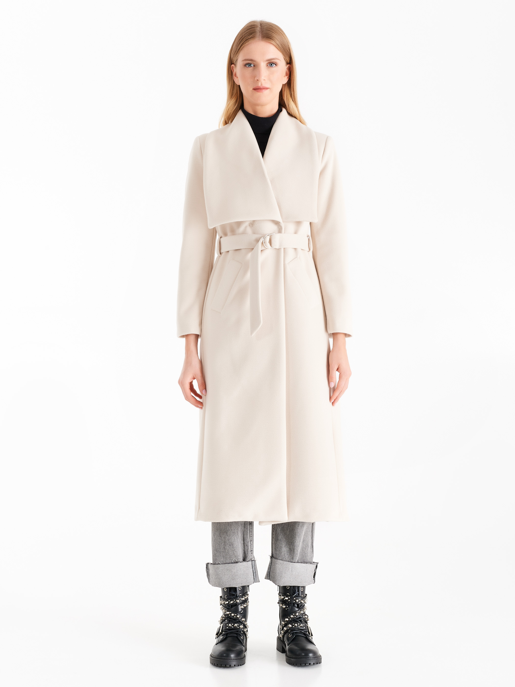 Robe Coat White Ivory Rinascimento