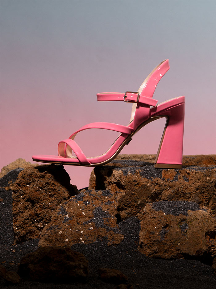 Bubblegum Pink Patent Leather Sandals