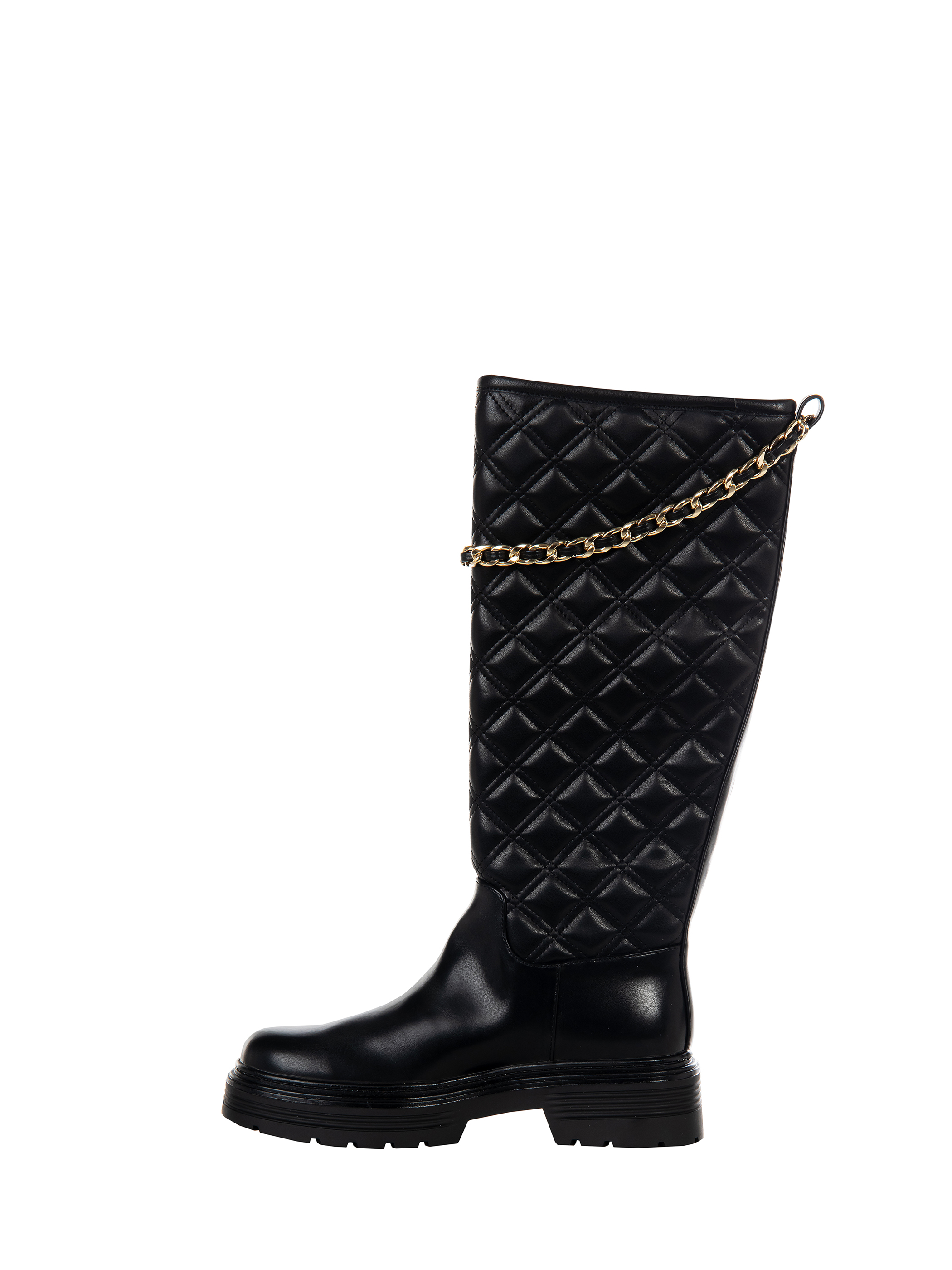 Stivali Matelasse con Catena
