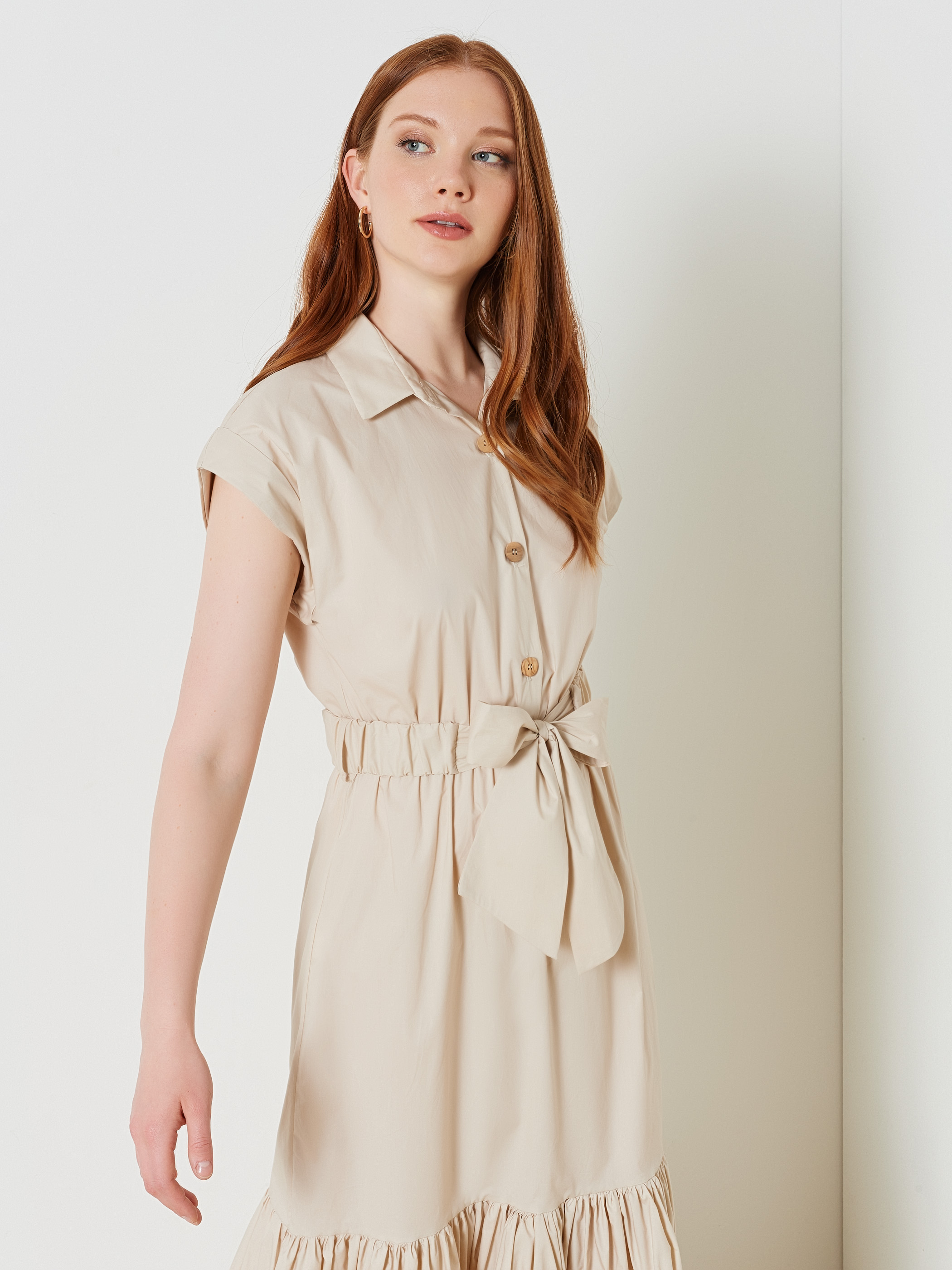 Robe chemise longue a volants Rinascimento