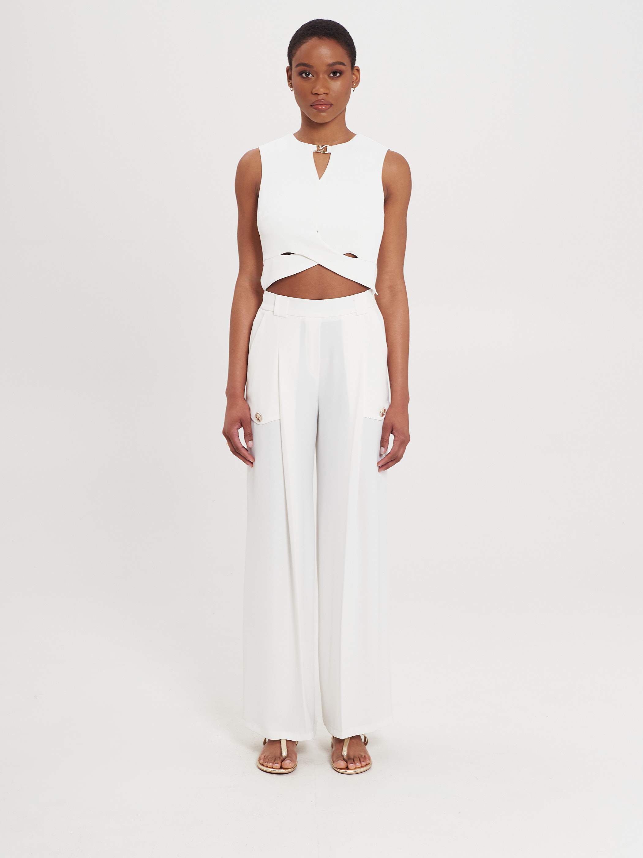 Pantalon fluide sales blanc