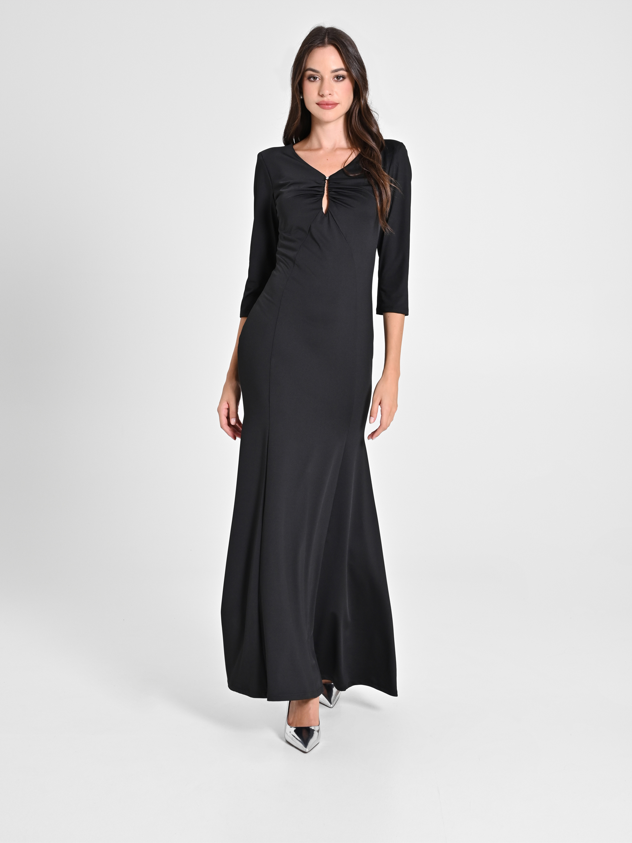 Abito Lunga Sirena in Maglina Nero
