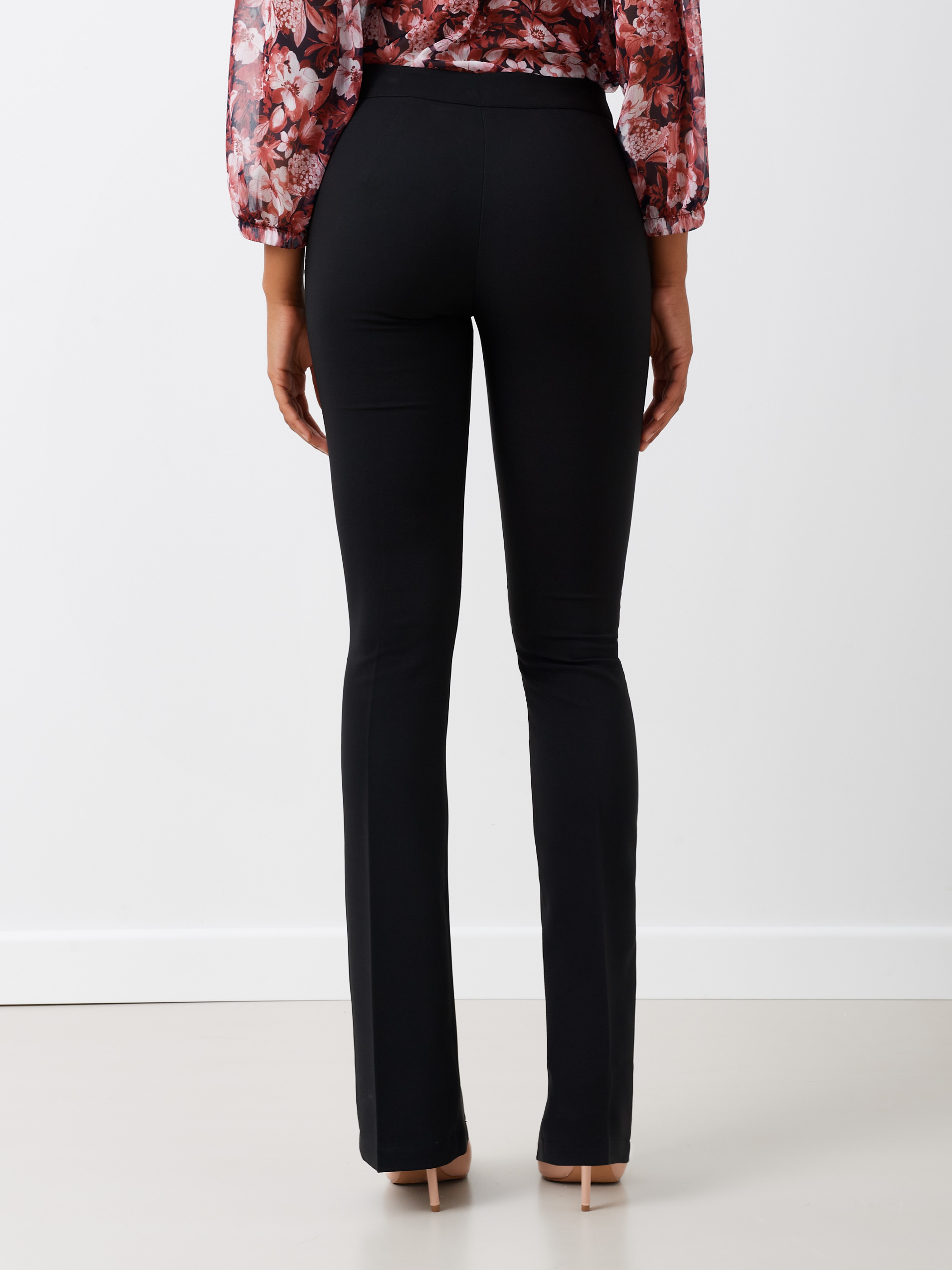 Pantalon noir avec best sale fente