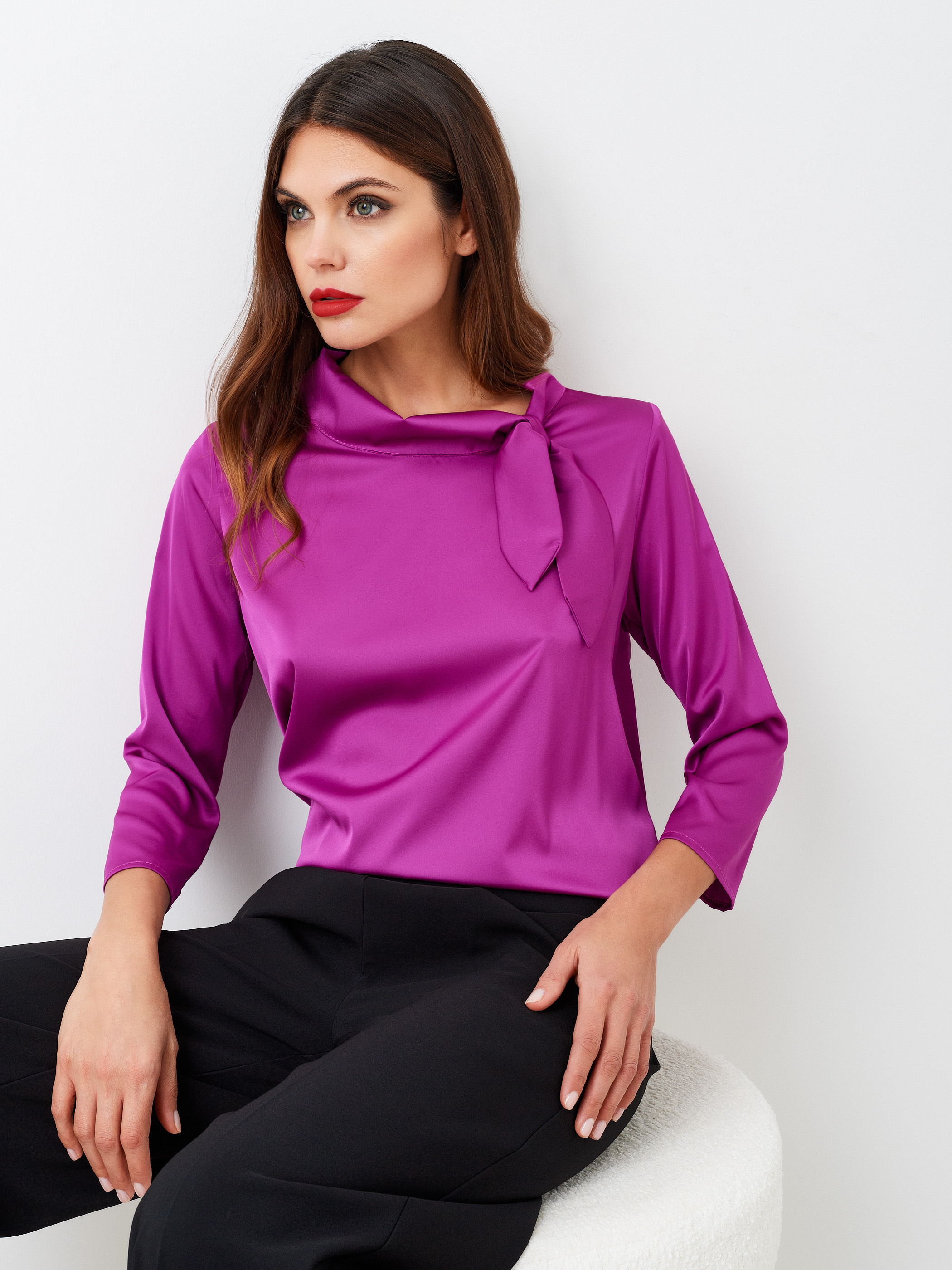 Blusa de color magenta Magenta Mujer Rinascimento