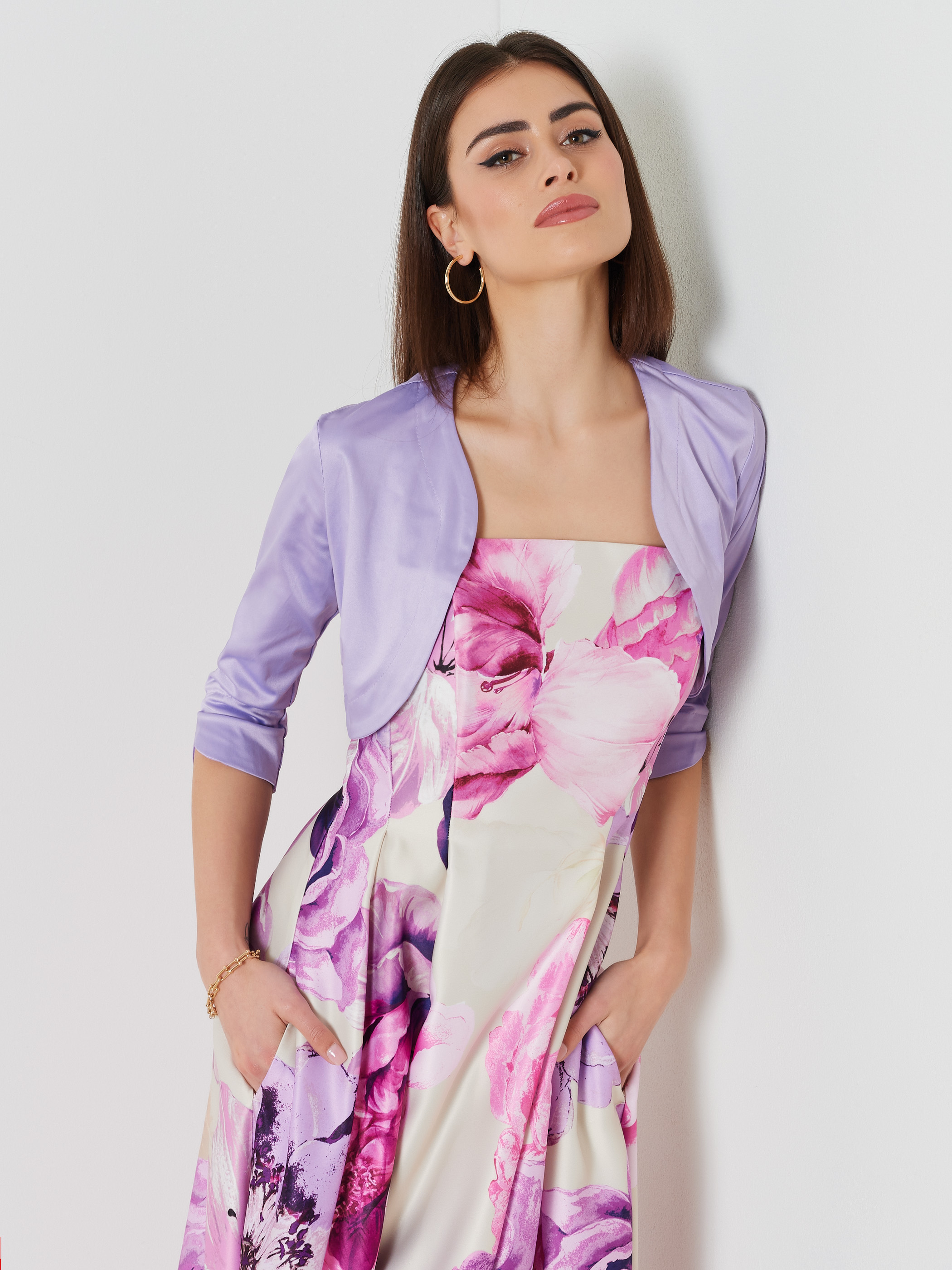 Structured Satin Shrug Rinascimento