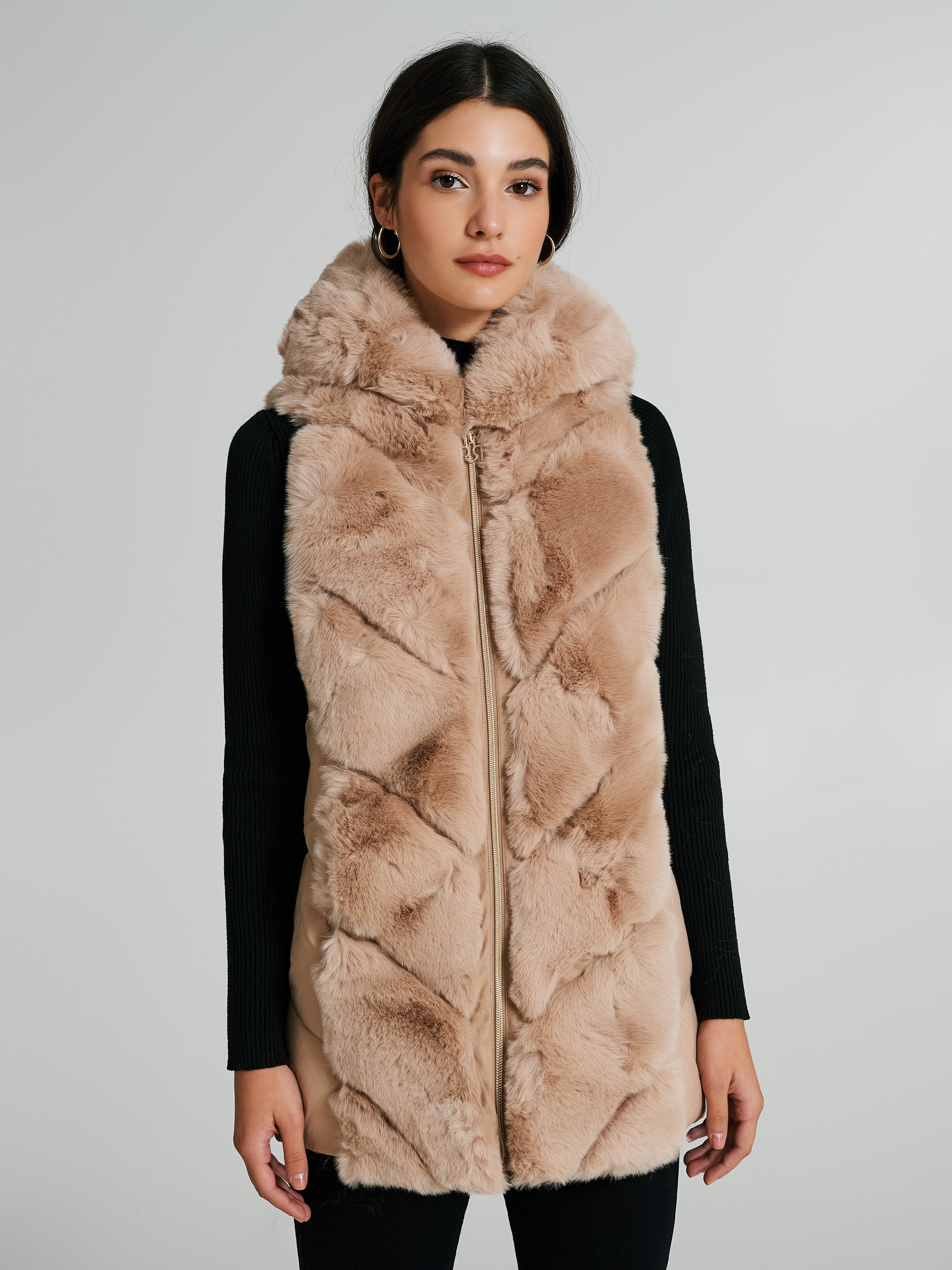 Fur waistcoat sale