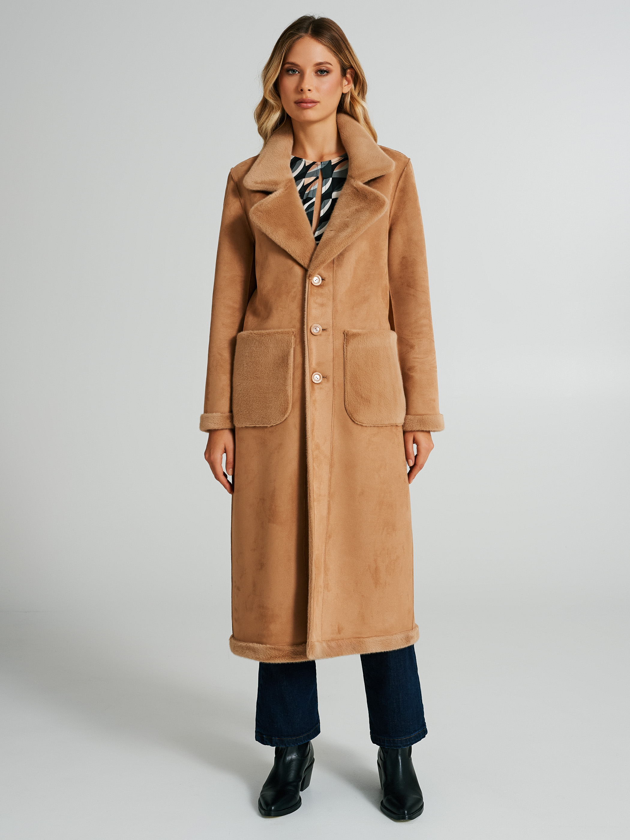Reversible hot sale fur coat