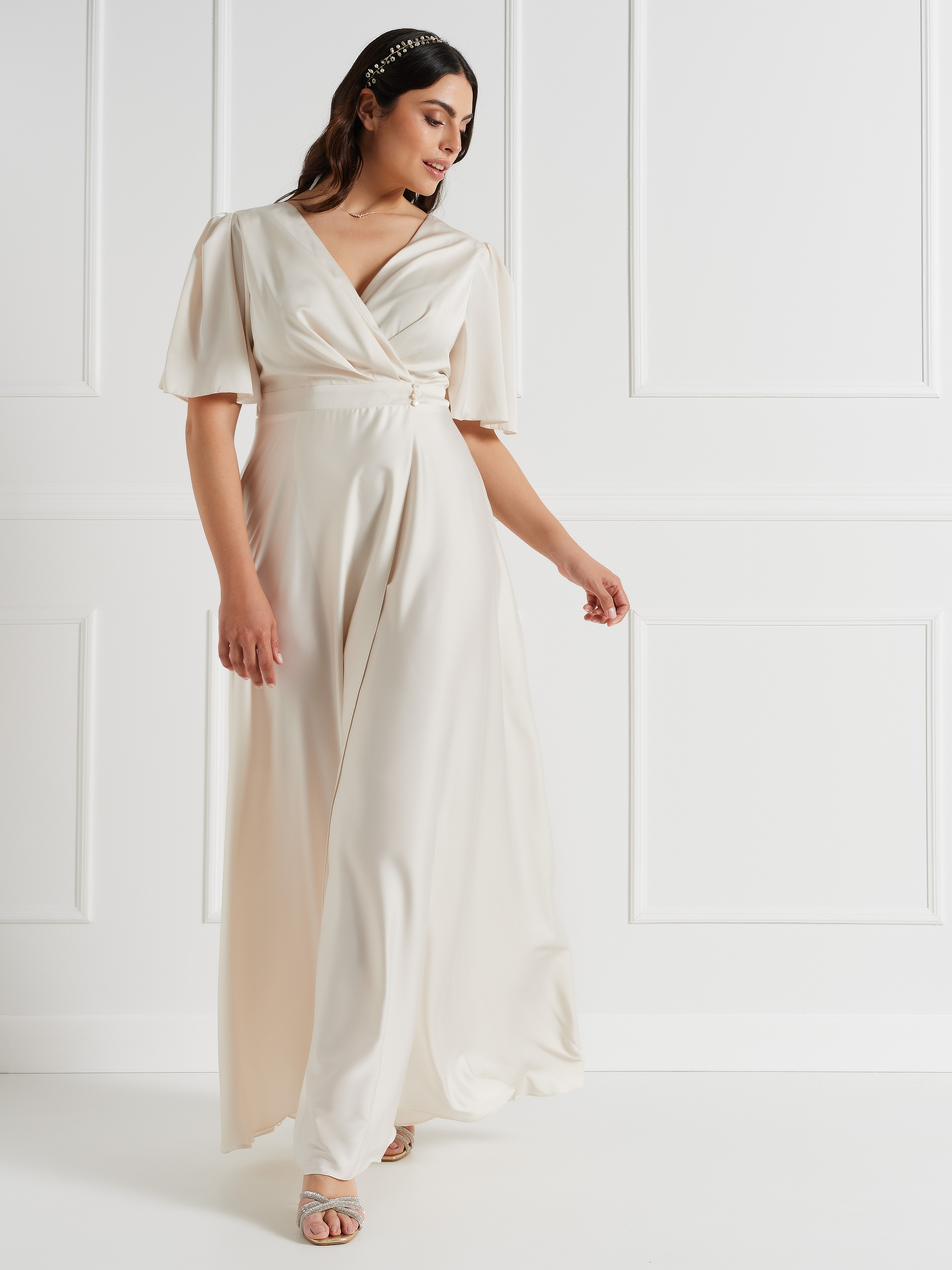 Vestido linea a largo cheap