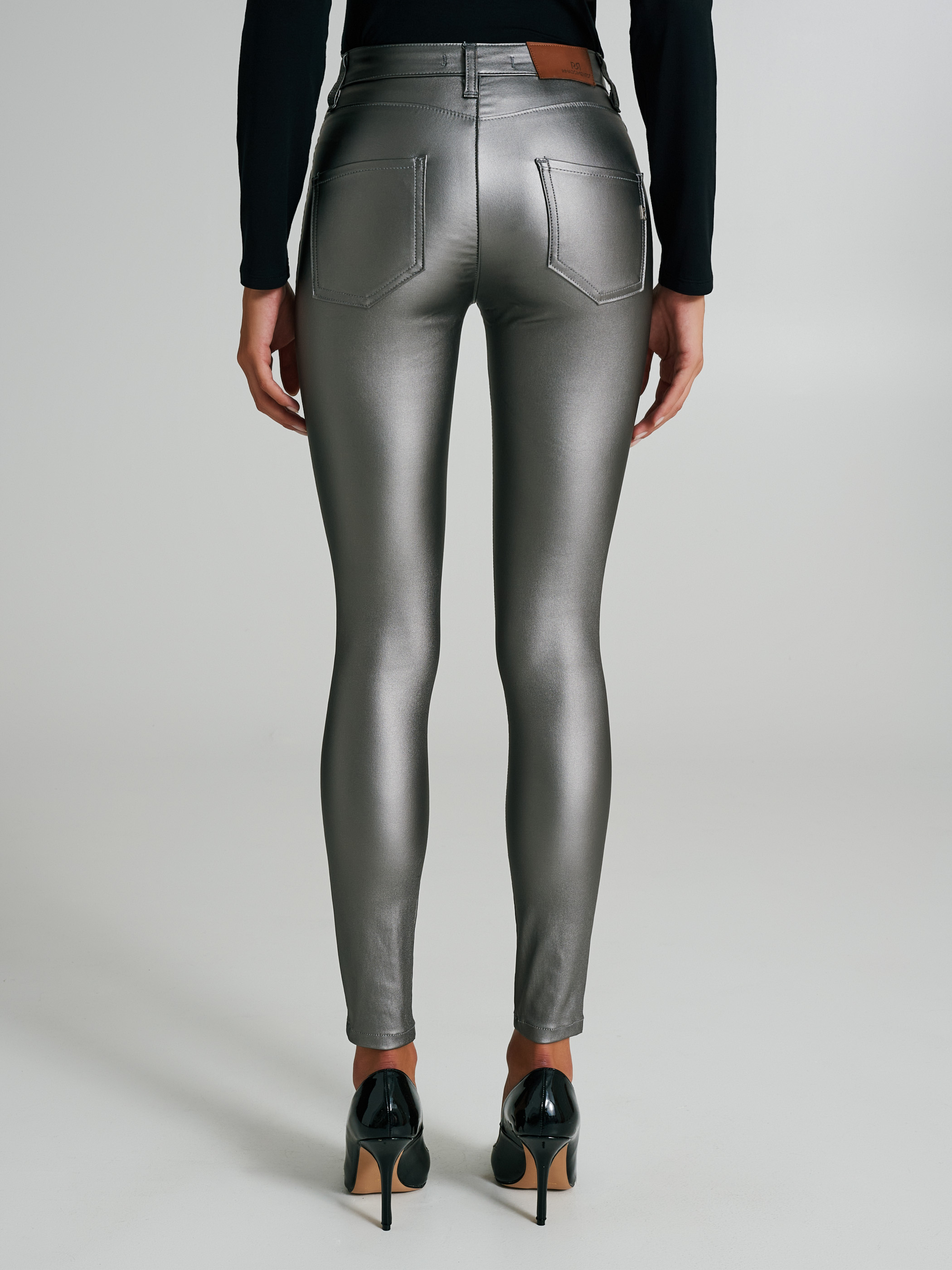 Pantalon simili cuir 2025 skinny