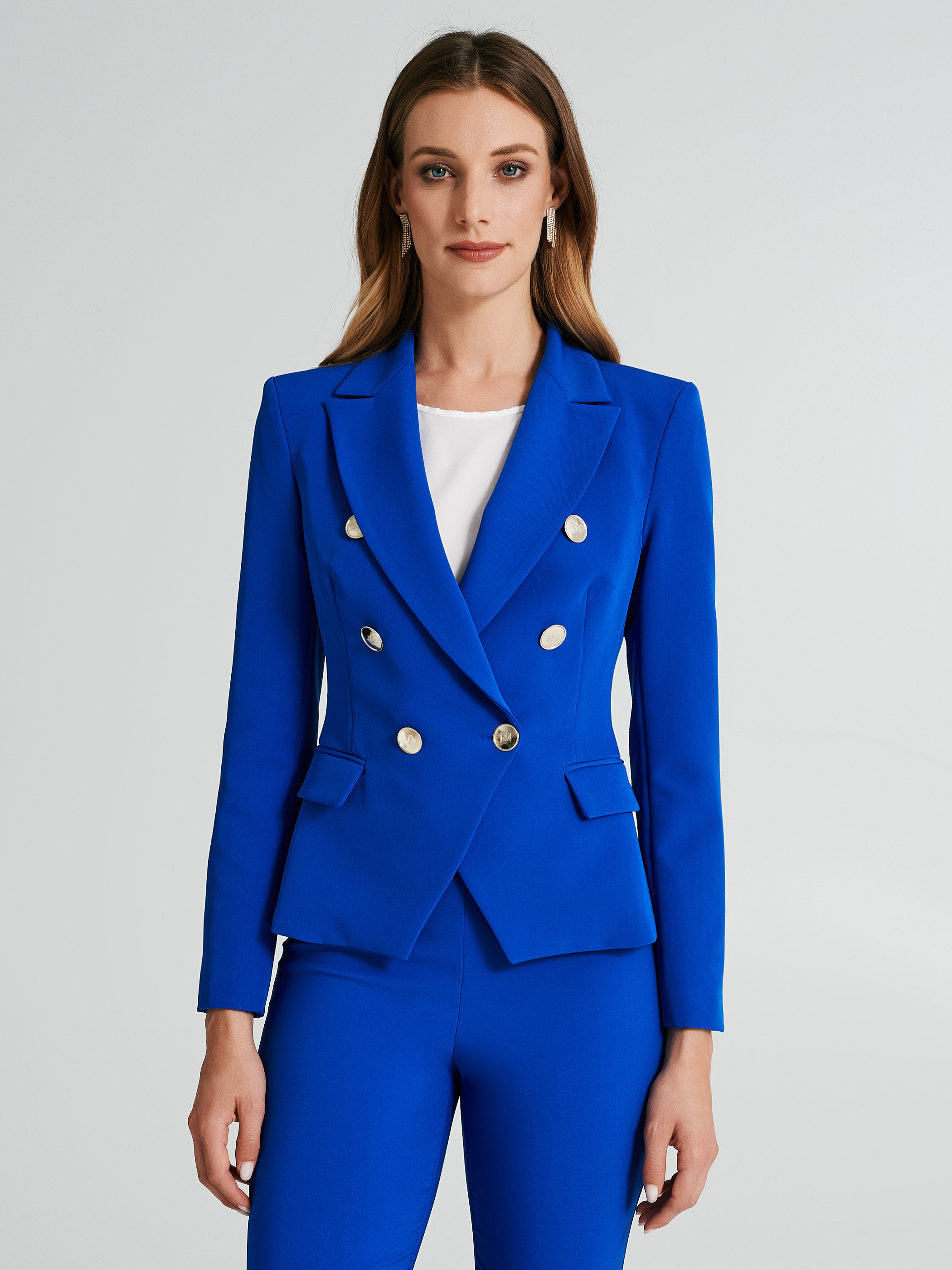 Double breasted jacket for ladies on sale
