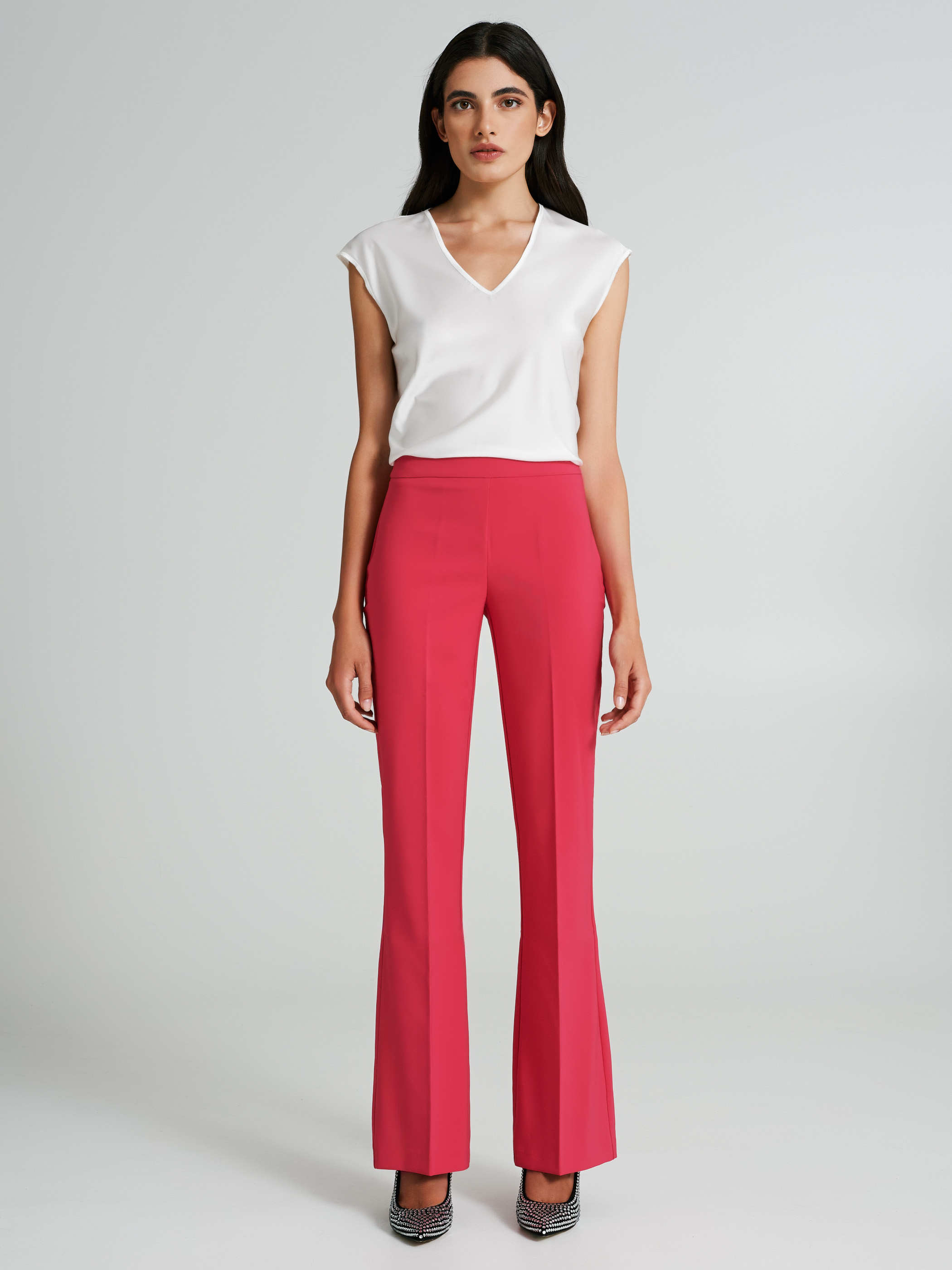 Pantalon l g rement vas en tissu technique