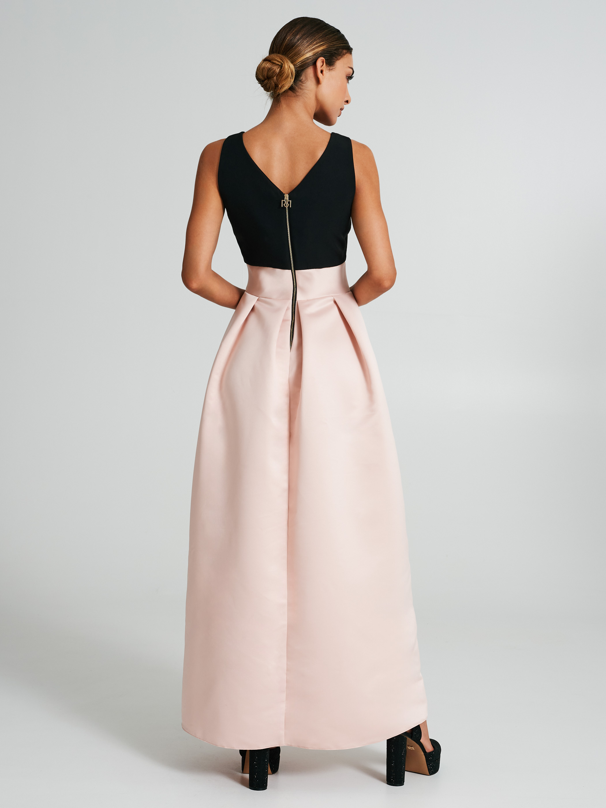 Long two toned dress