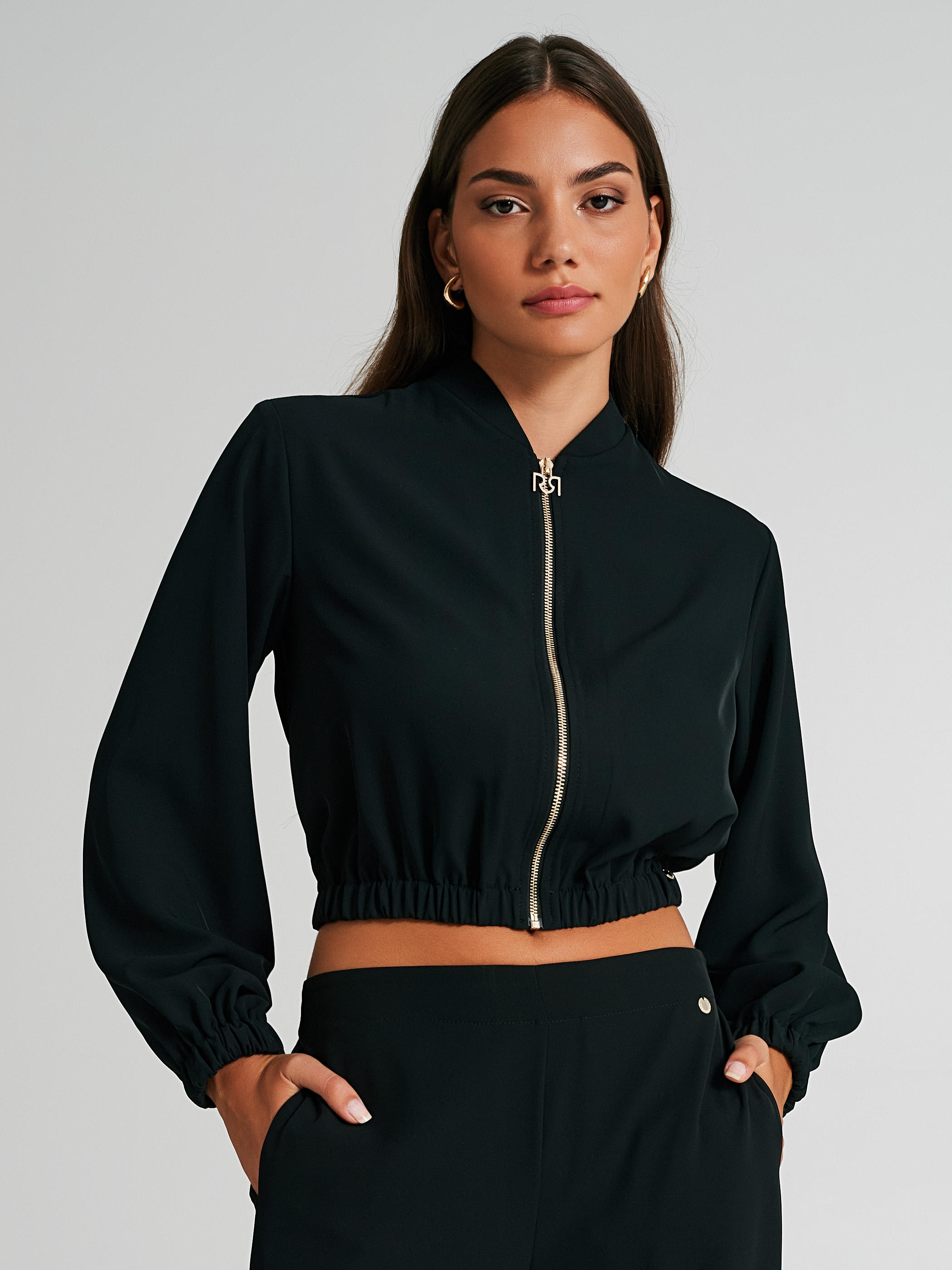 Crop bomber jacket womens hot sale