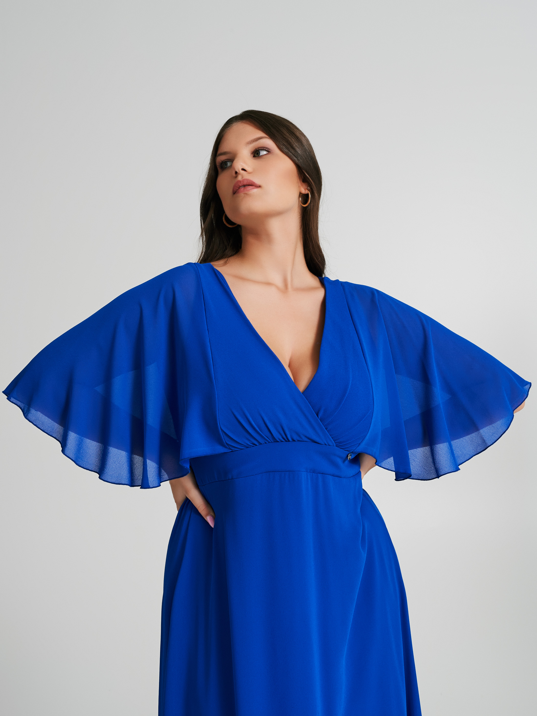 Abito lungo stile outlet impero curvy