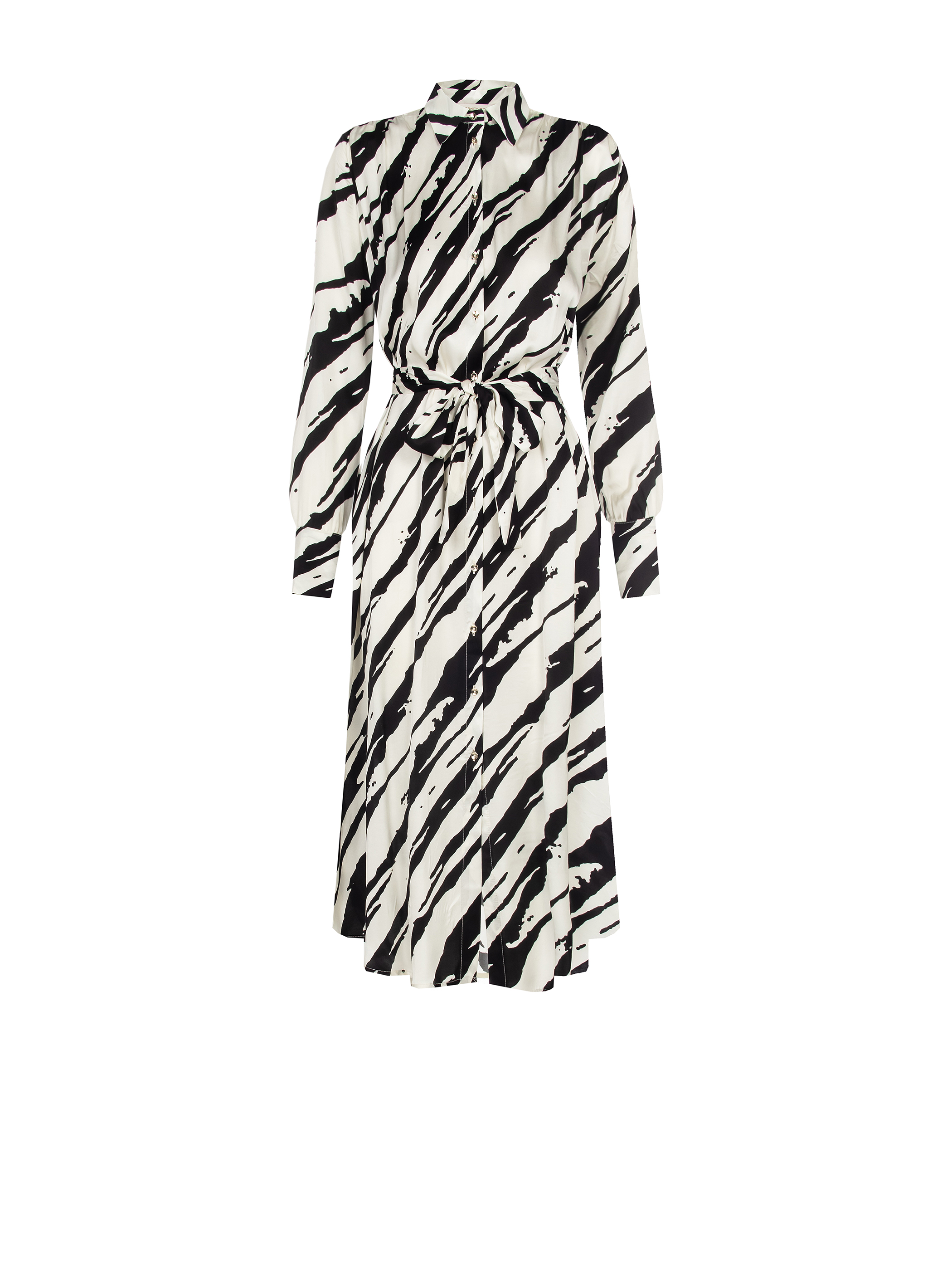 Vestido camisero cebra shop