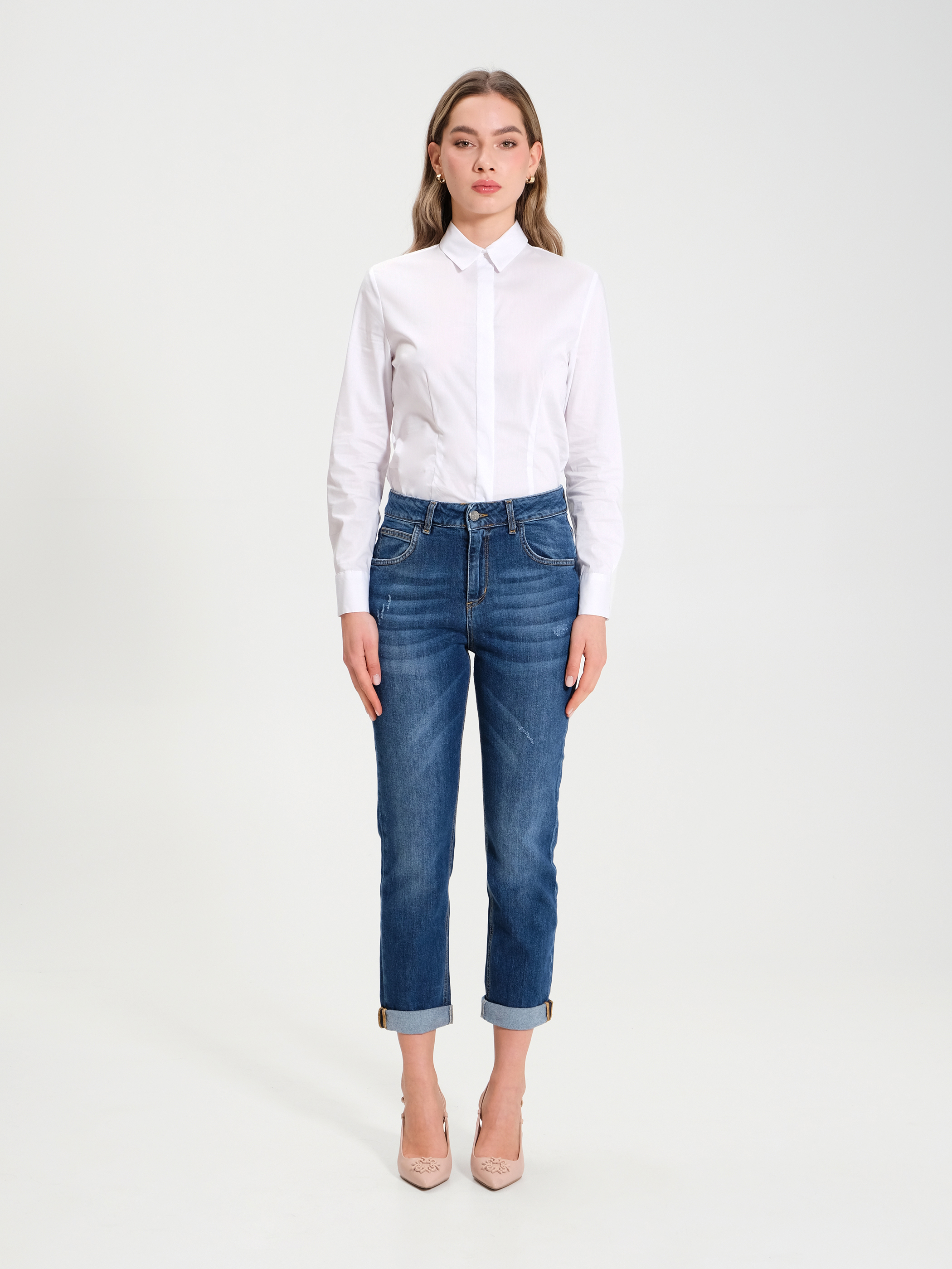 Jeans risvolto sales