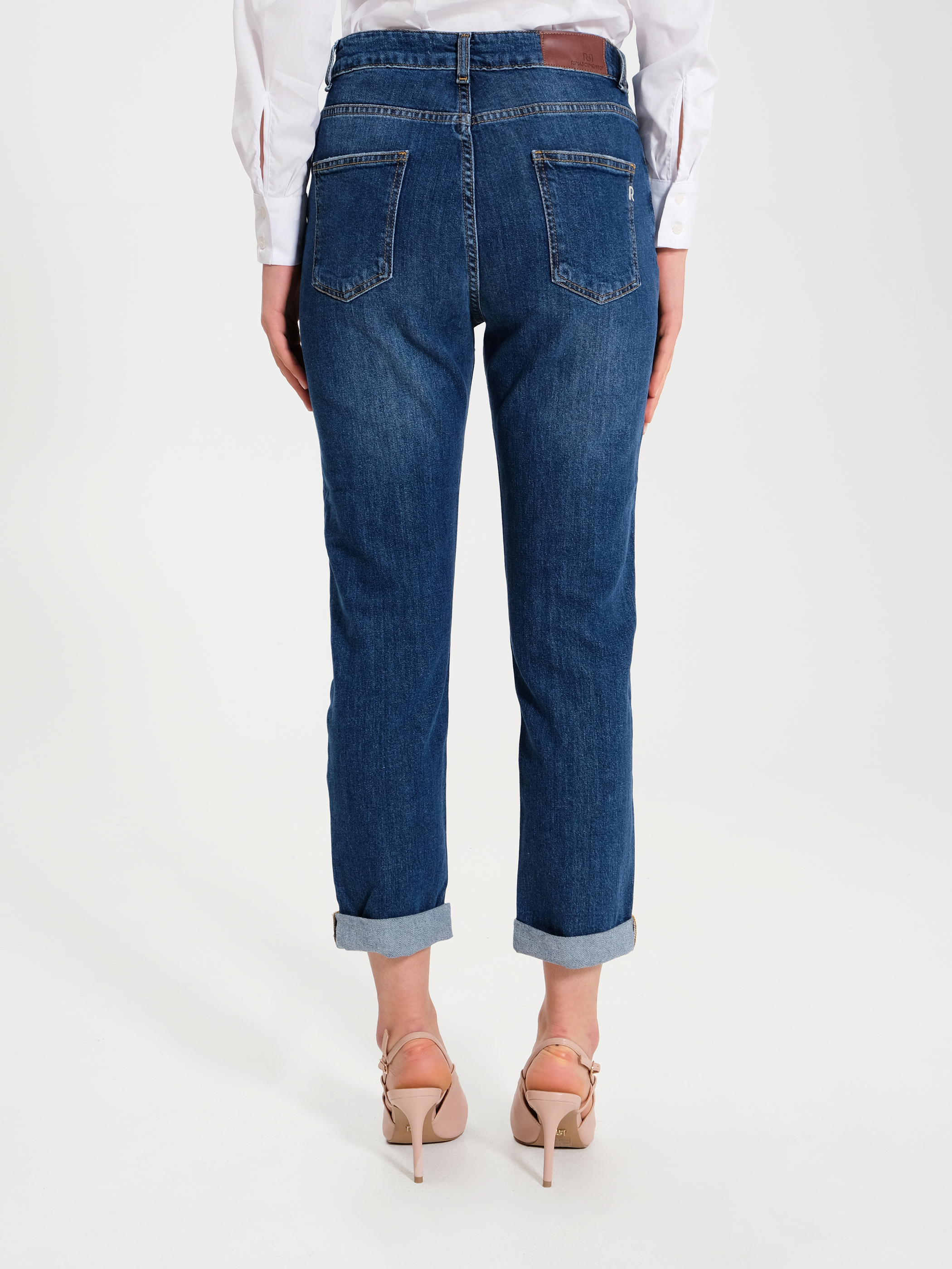 Jeans con risvolto