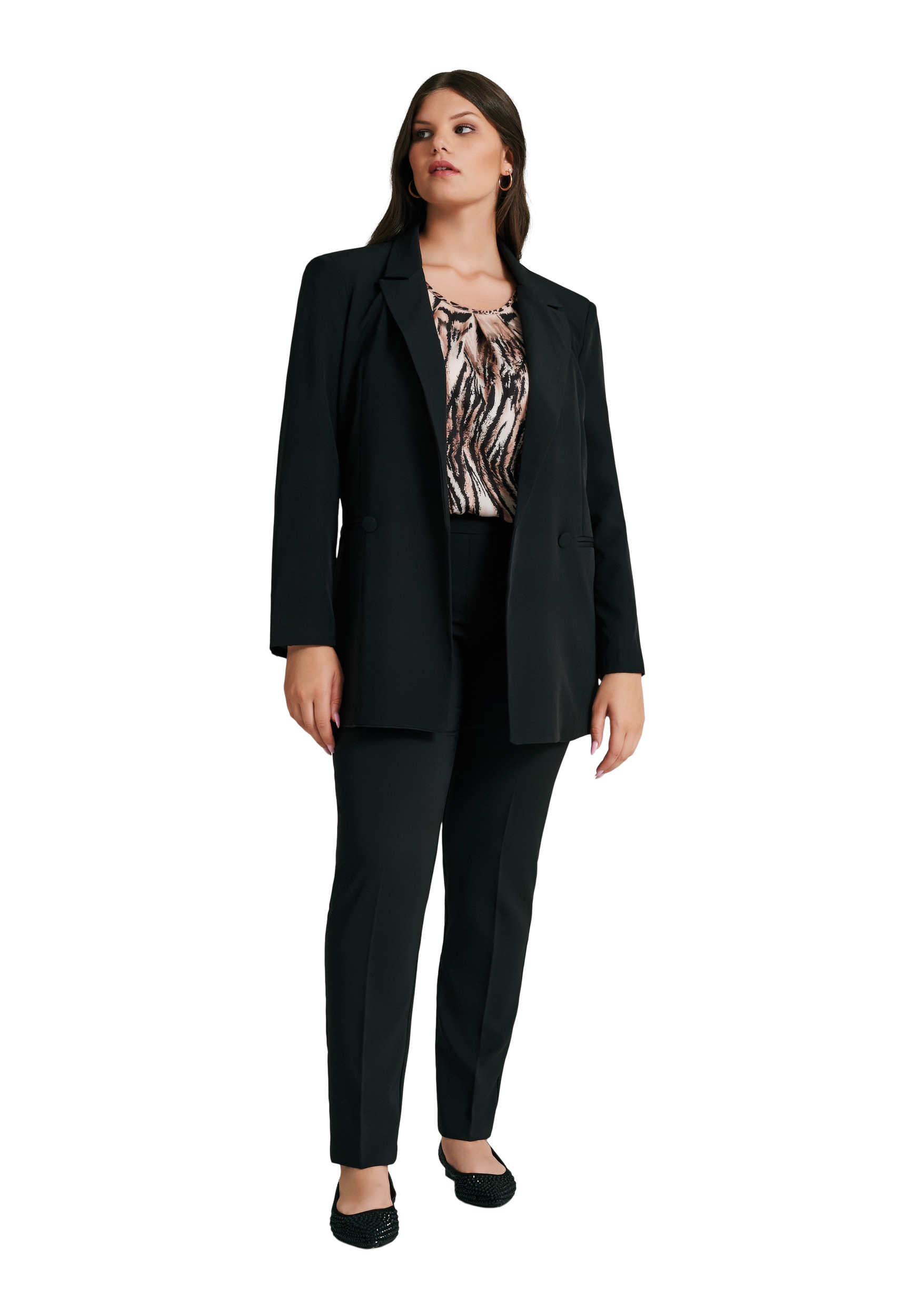 Veste tailleur manche sale ouverte