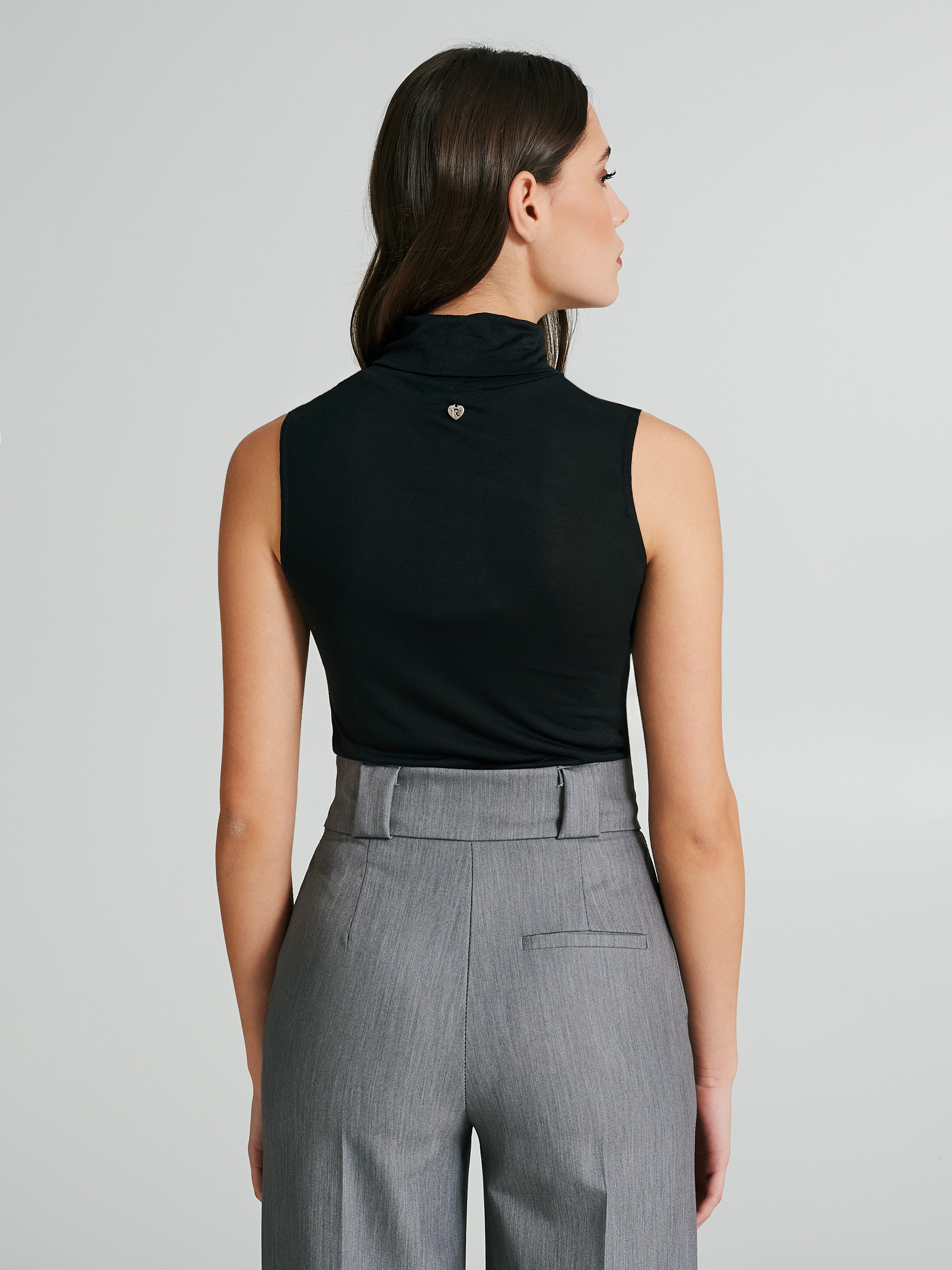 Turtleneck store sleeveless blouse