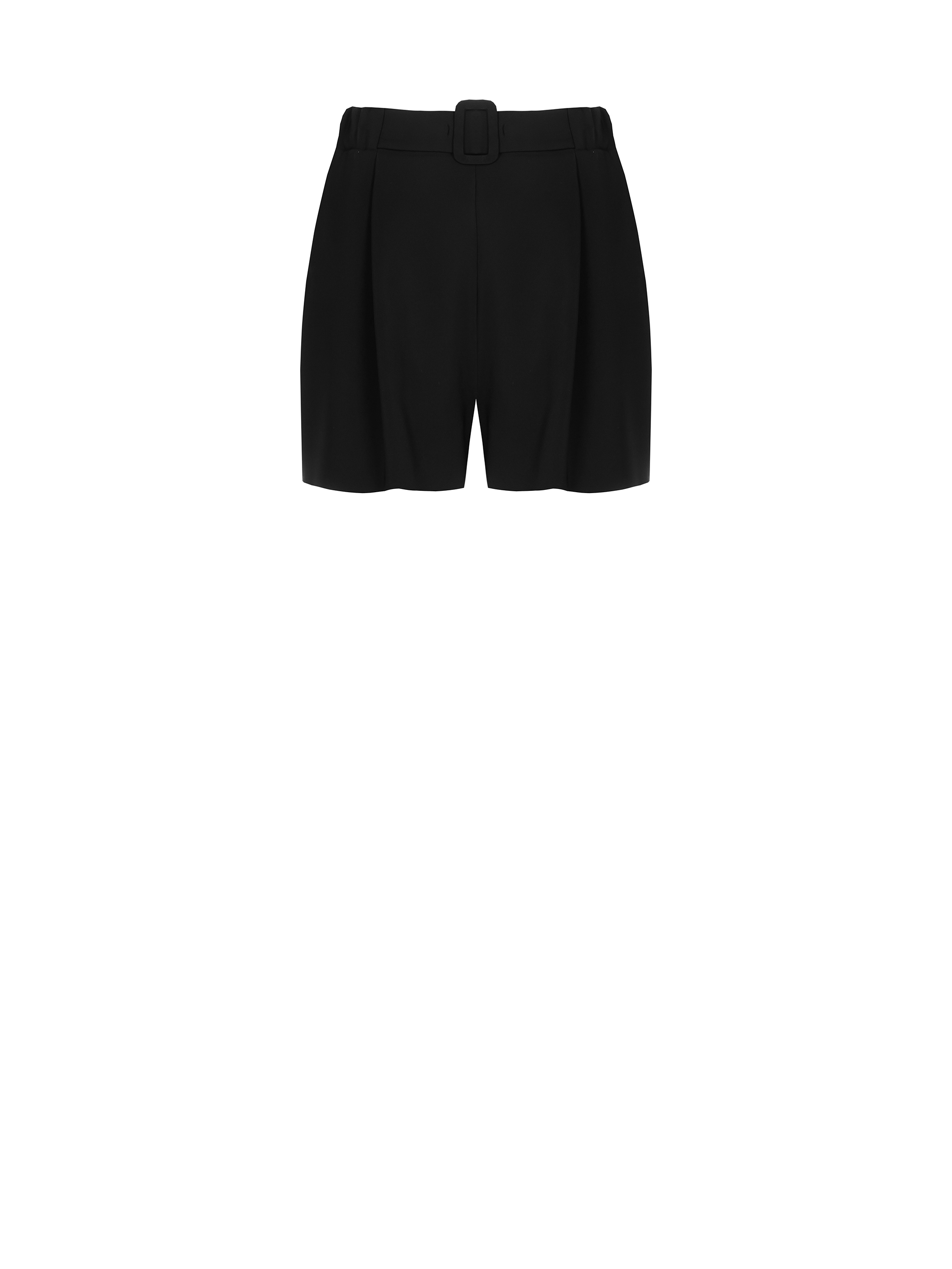 Black store fabric shorts
