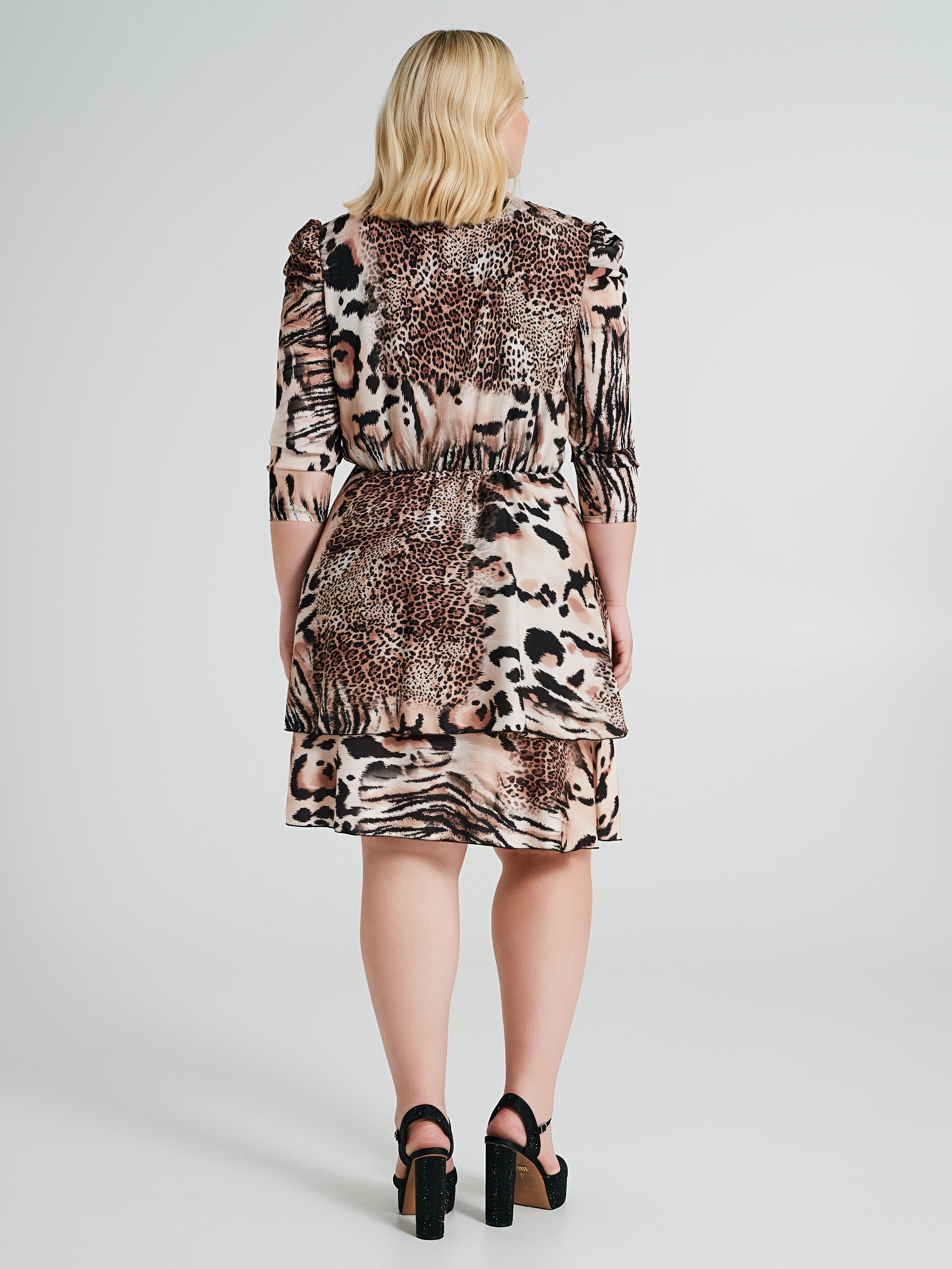 Curvy animal print dress
