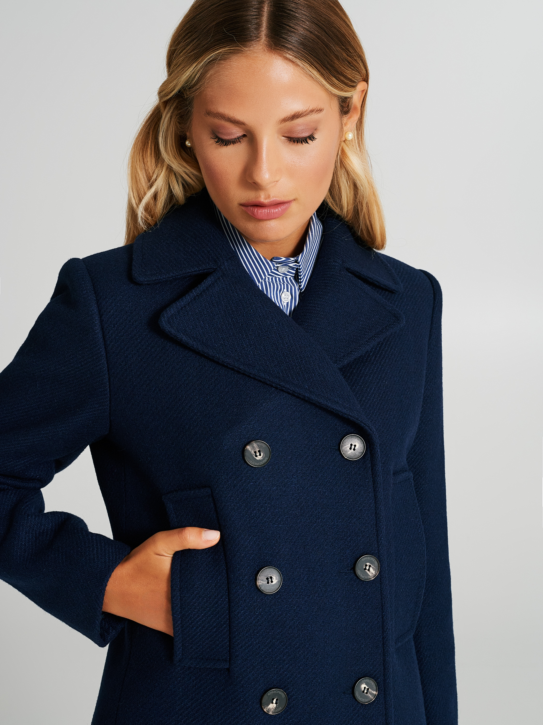 Cappottino outlet blu donna