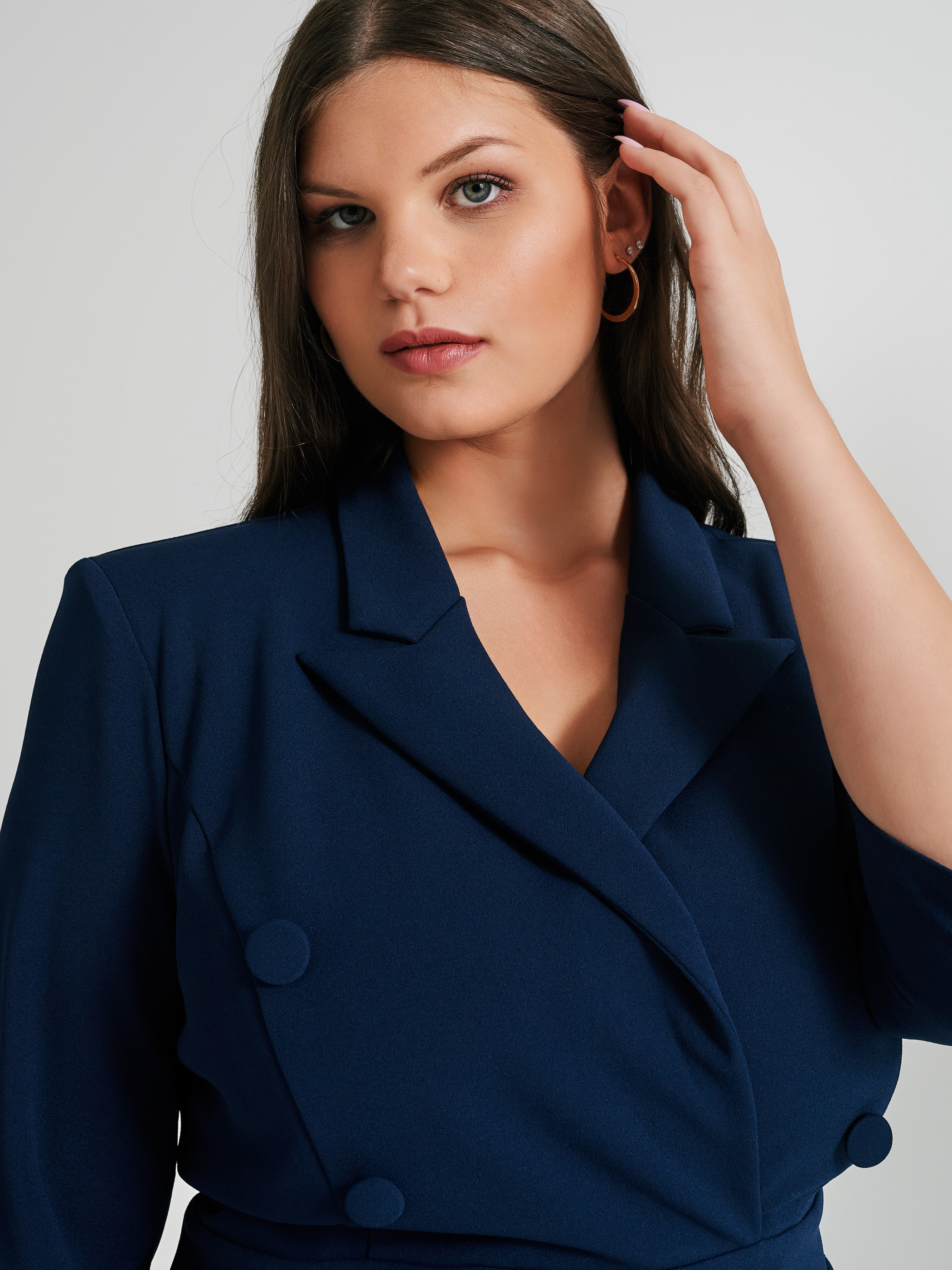 Blazer top dress curvy