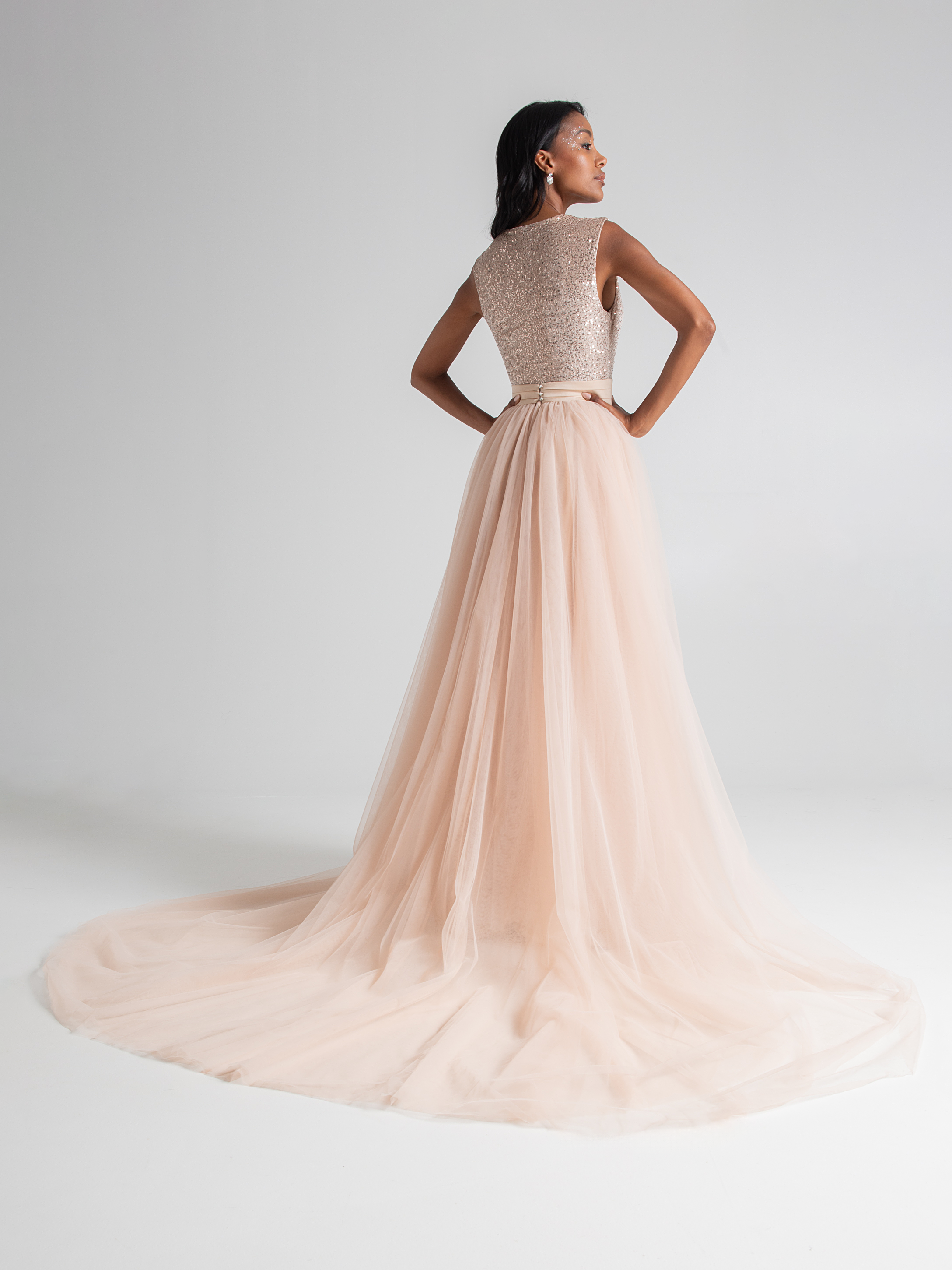 Tulle skirt train top