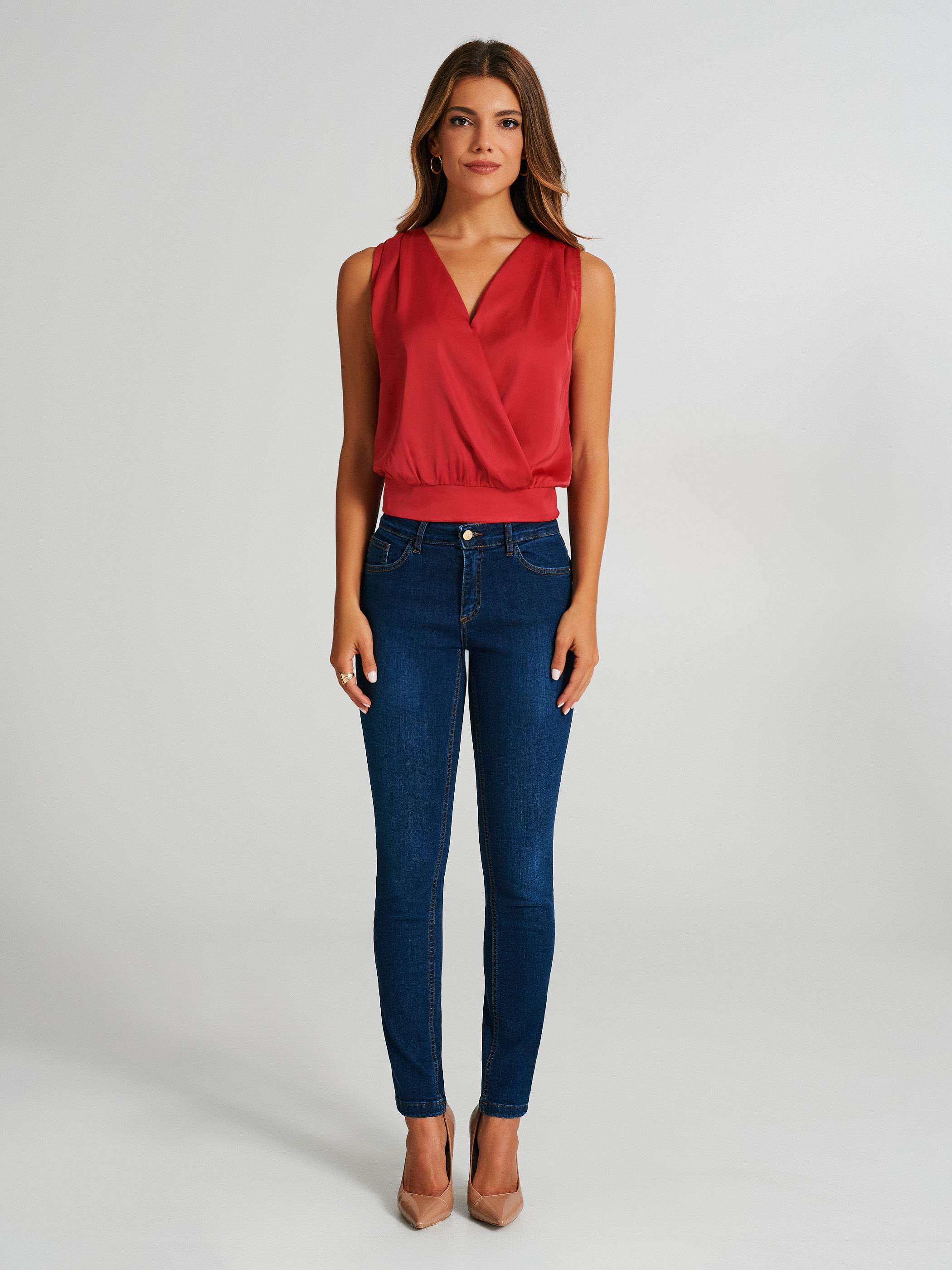 Camiseta escote cruzado cheap
