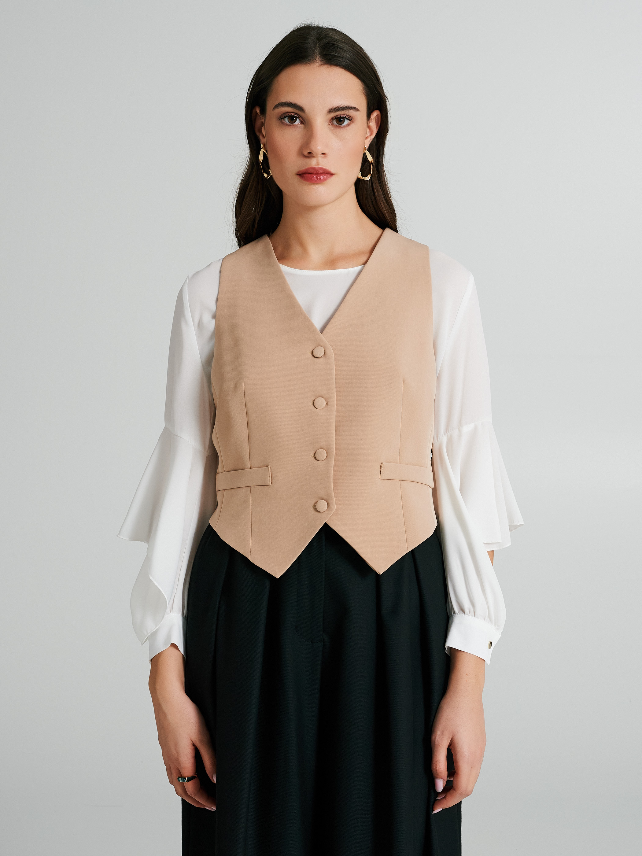 Short four button waistcoat