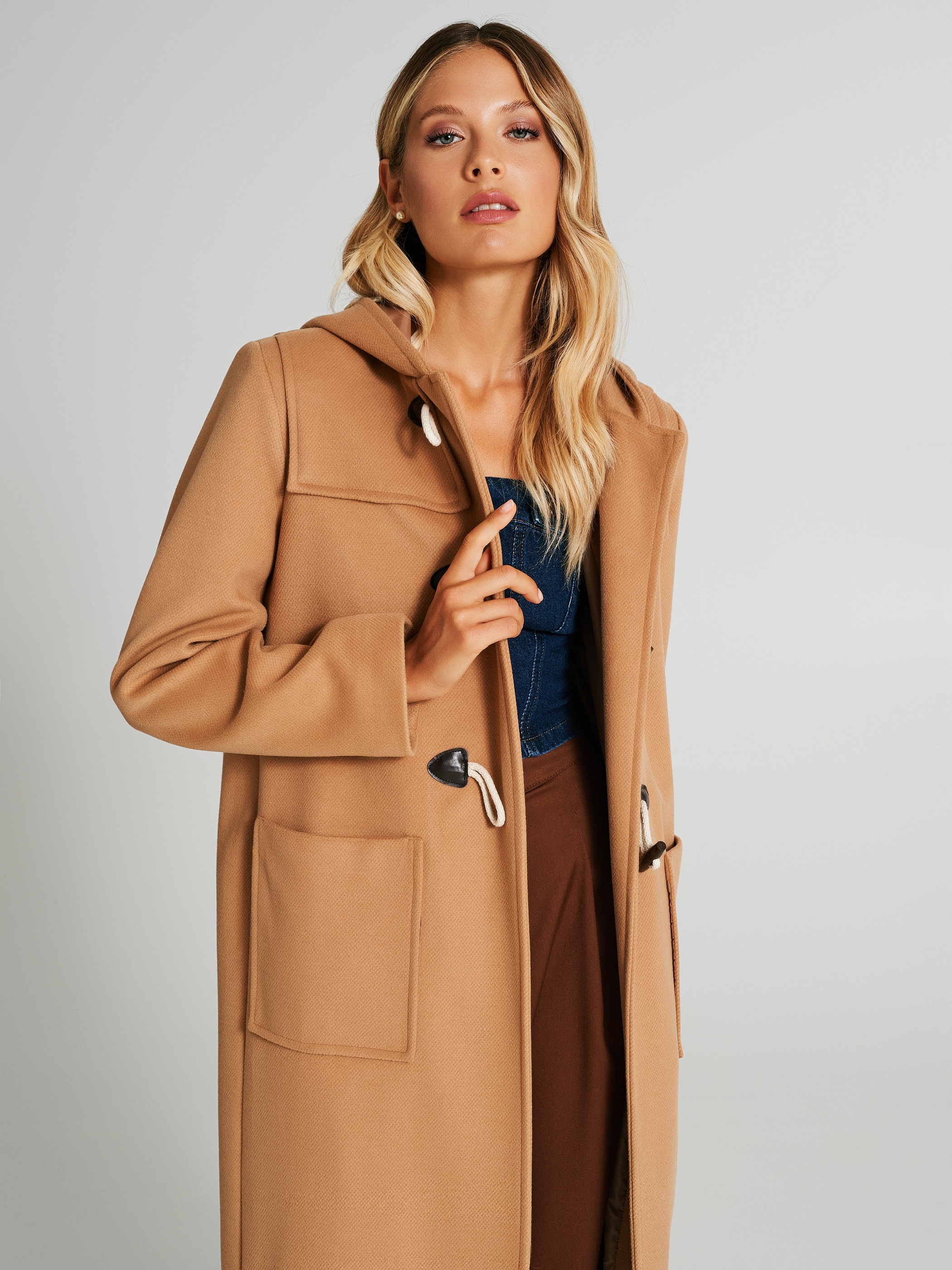 Camel toggle coat womens deals