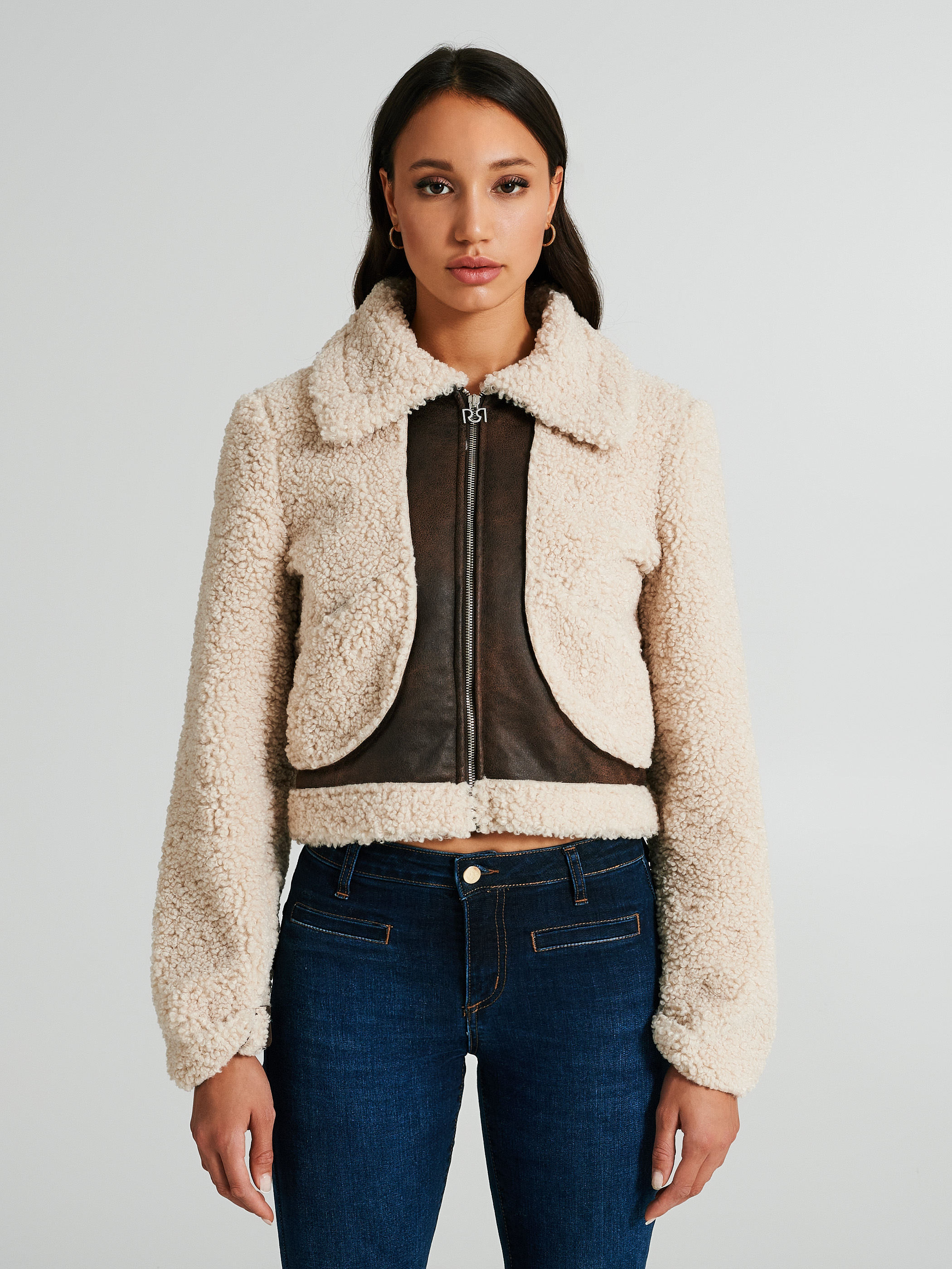 Faux sale sheepskin coat