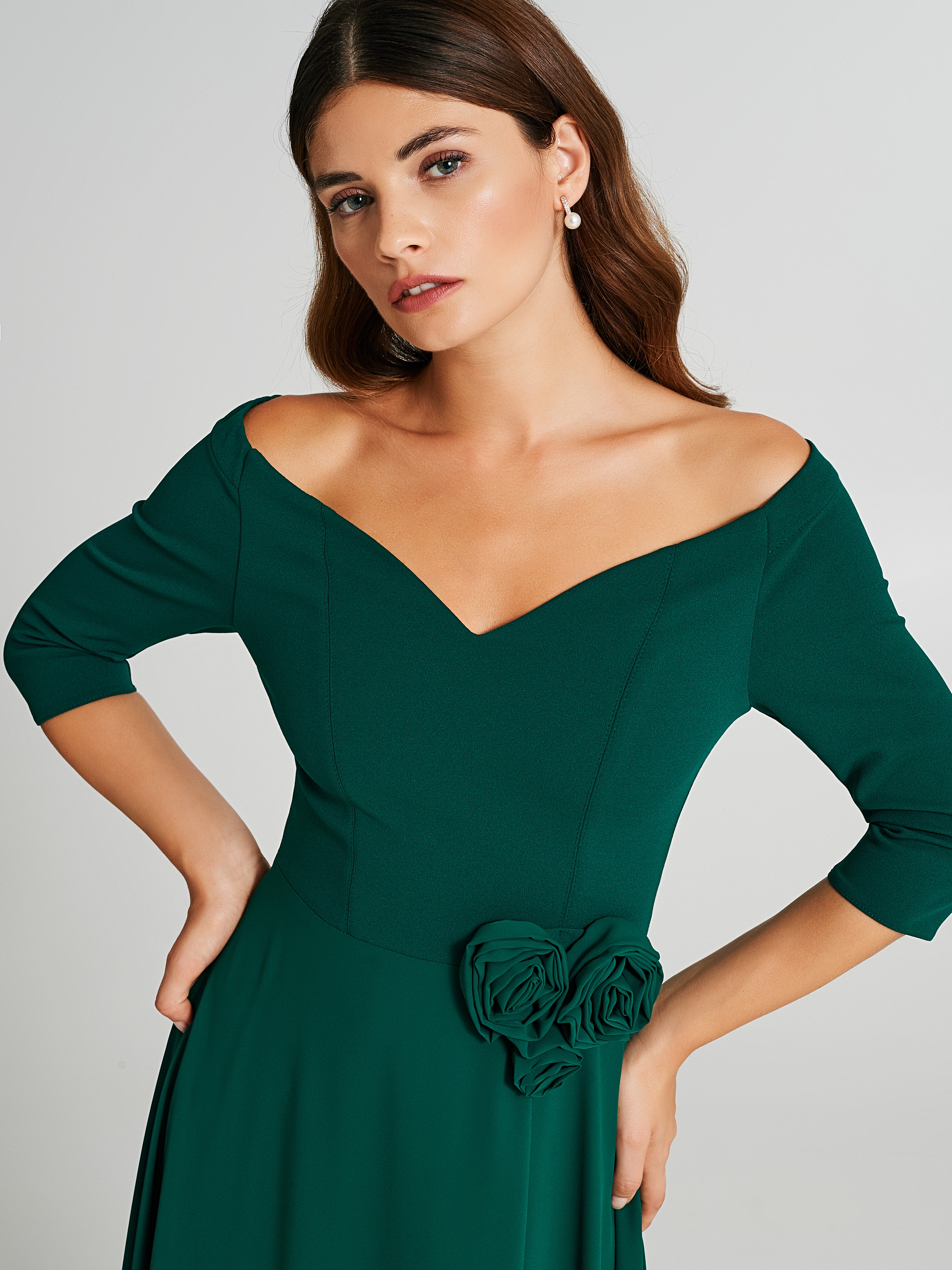 Abito scollo outlet bardot