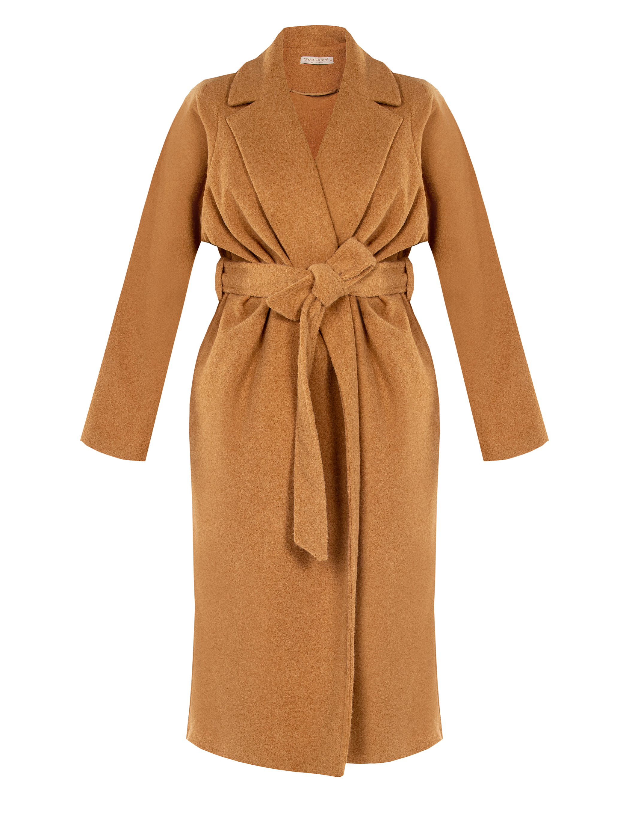 Cappotto Curvy con cintura