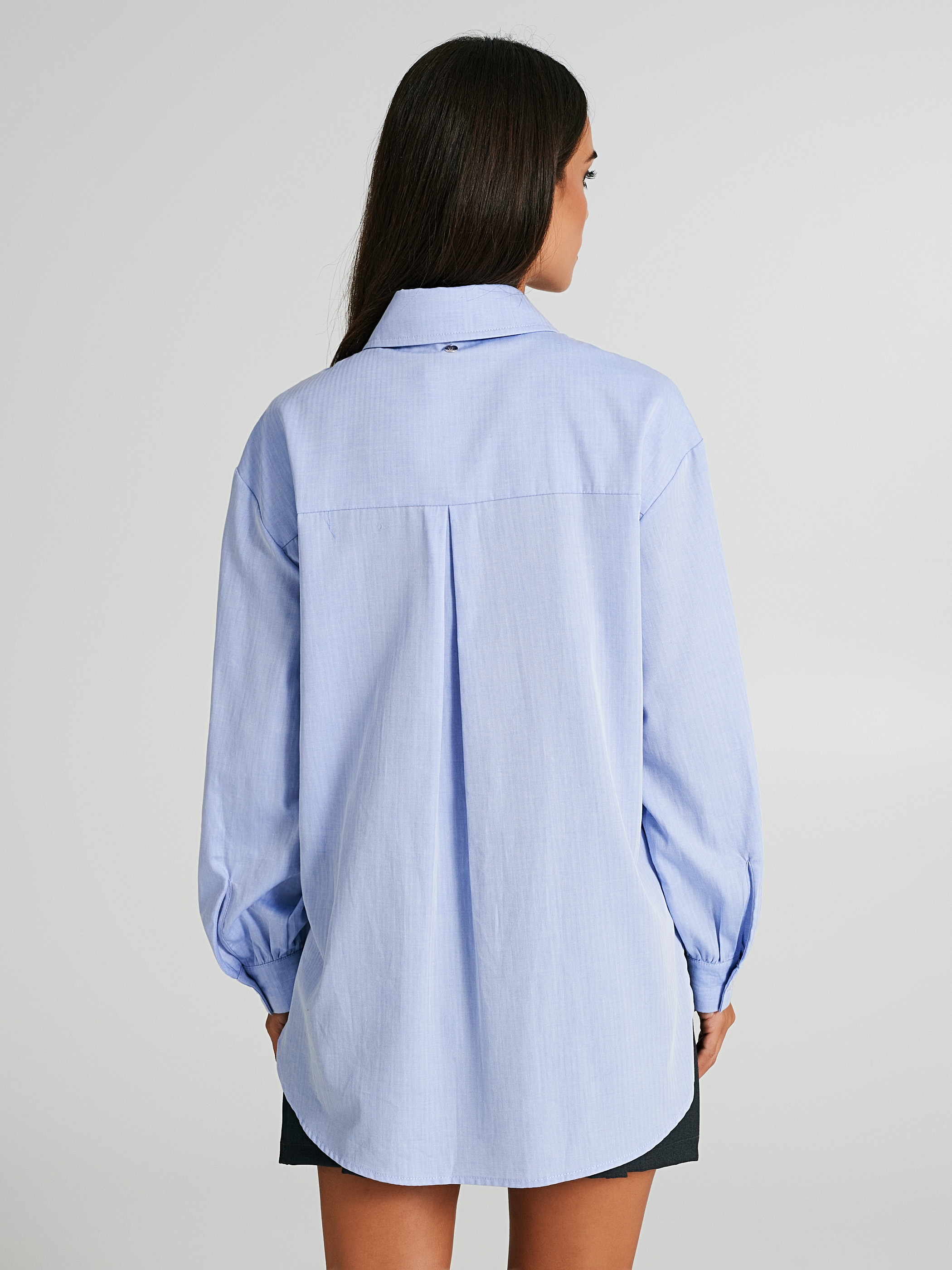 Camicia in cotone con spilla