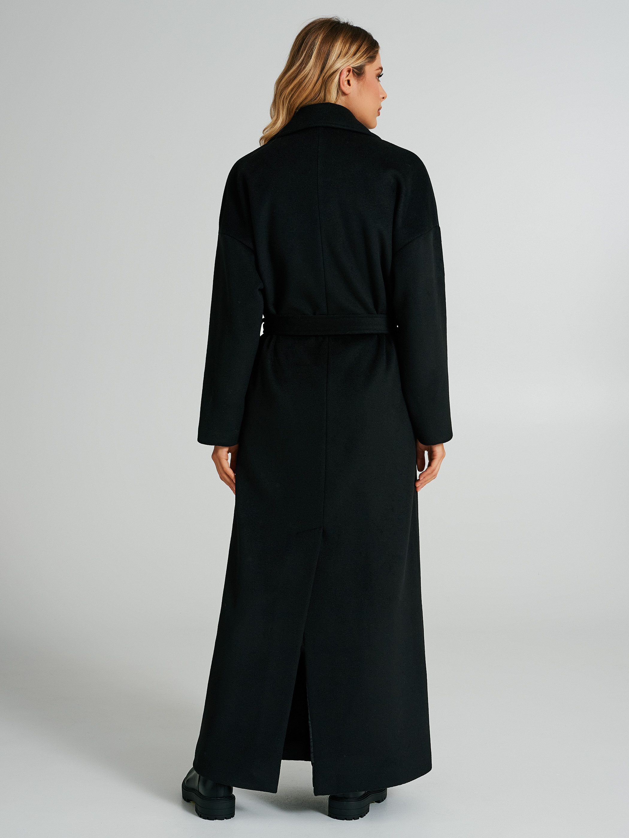 Cappotto nero lungo donna discount