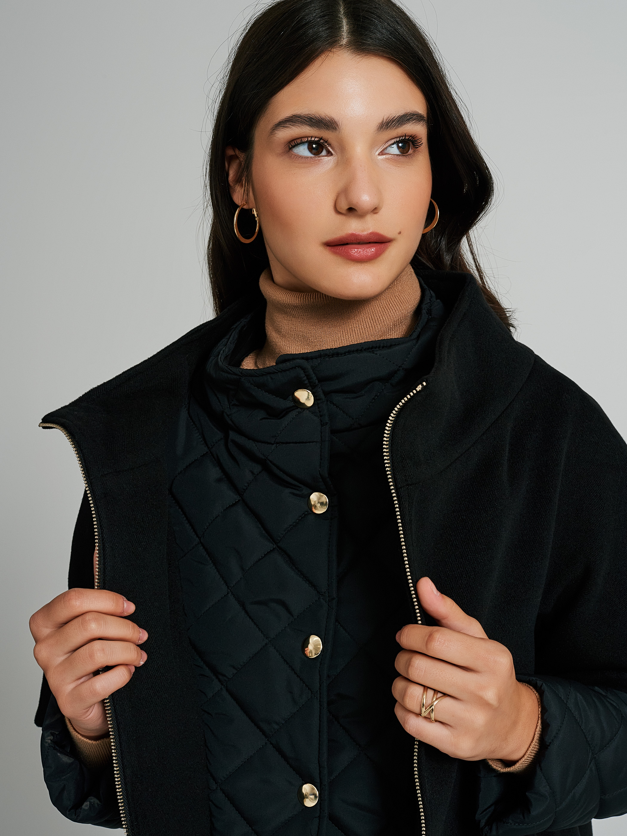 Short quilted outlet jacket womens
