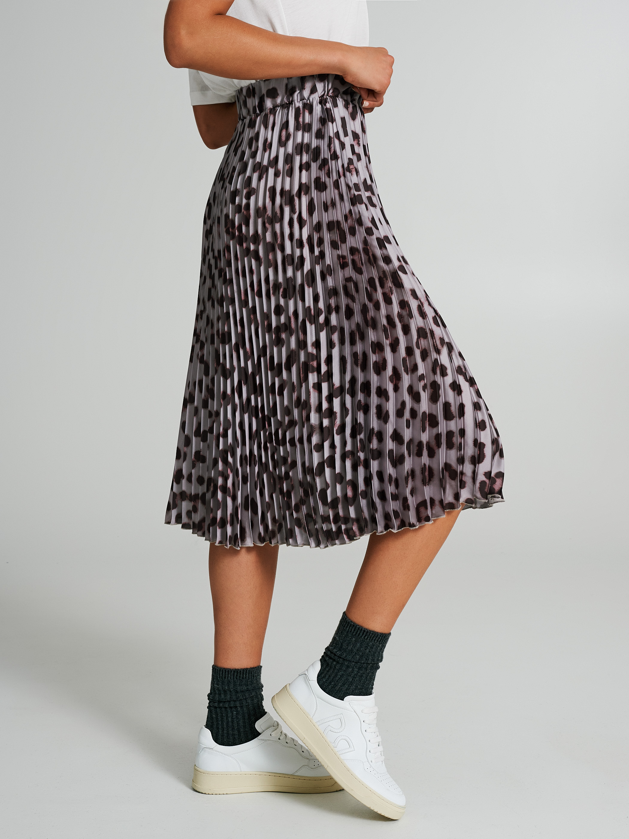Gonna plissettata animalier sales