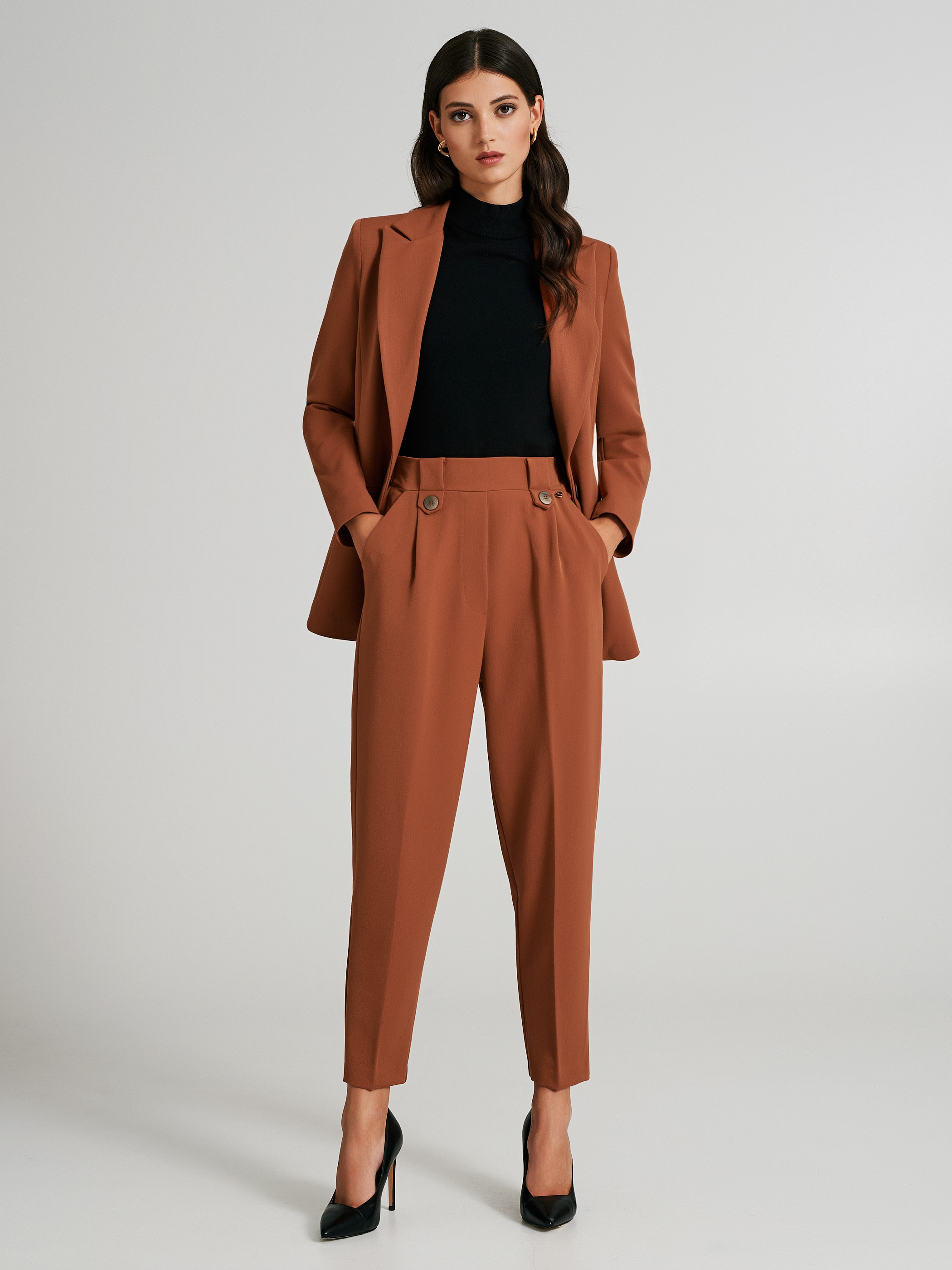 Carrot fit trousers womens 2025
