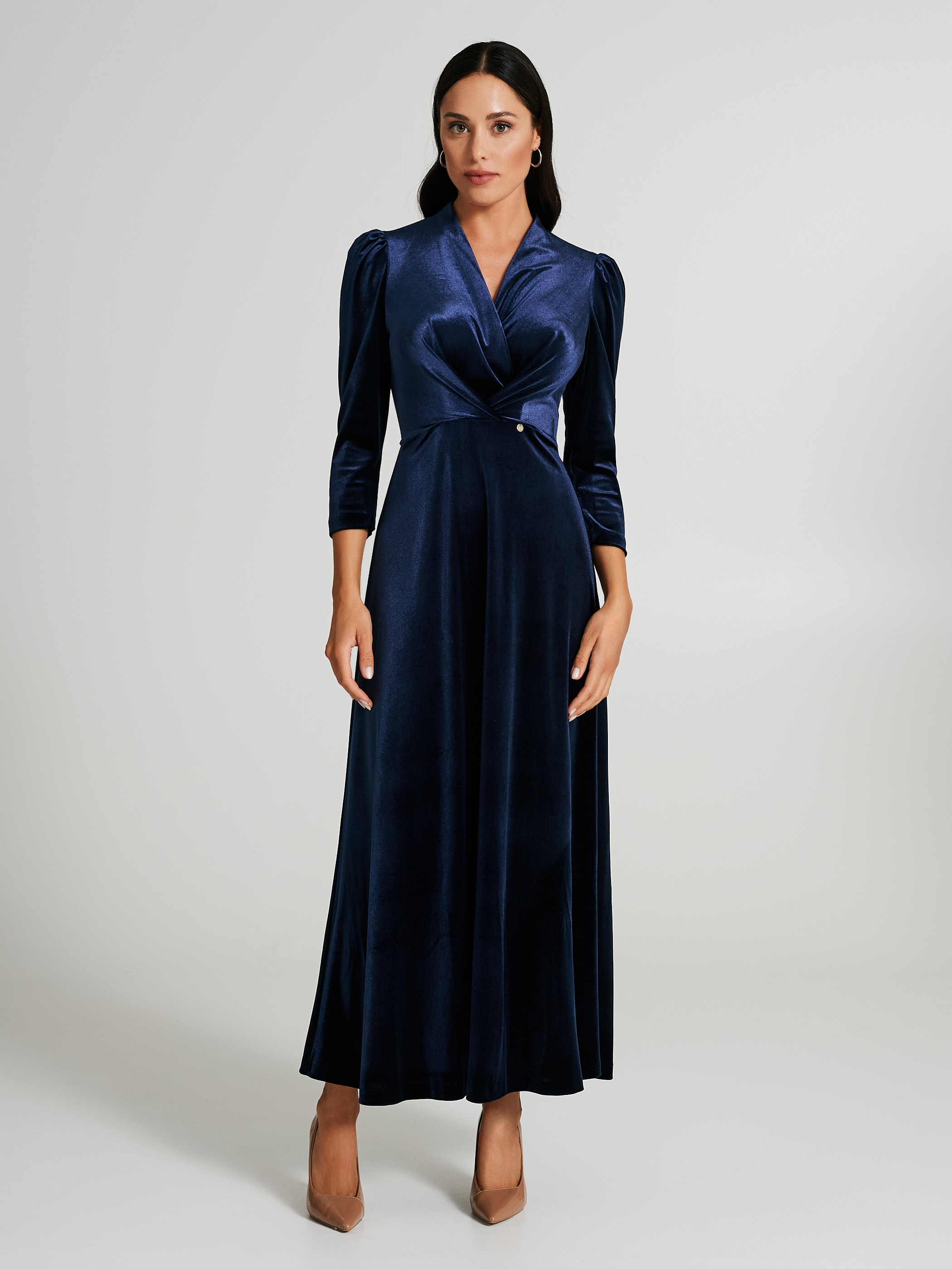 Vestito discount blu velluto